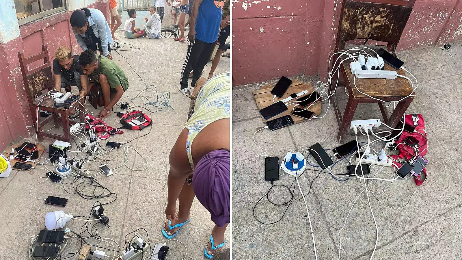 Cubanos acuden a la inventiva para cargar celulares