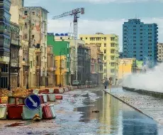 Ciclón en La Habana