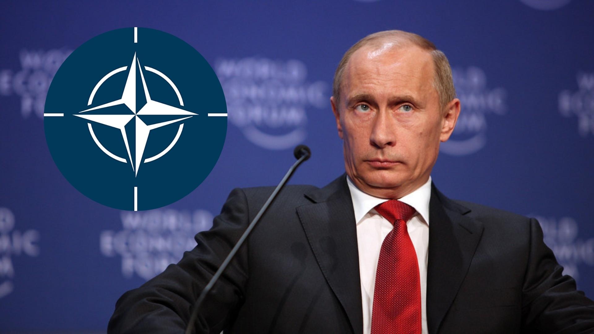 OTAN y Vladimir Putin. Fotomontaje: ADN Cuba