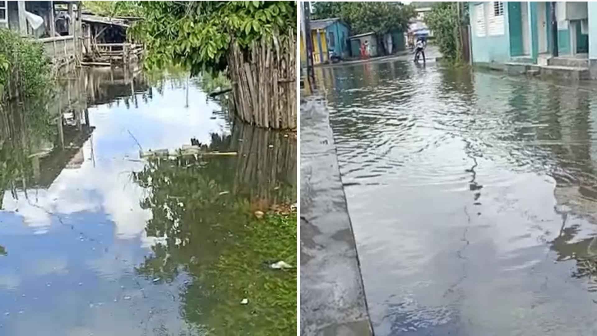 Calles inundadas en Baracoa