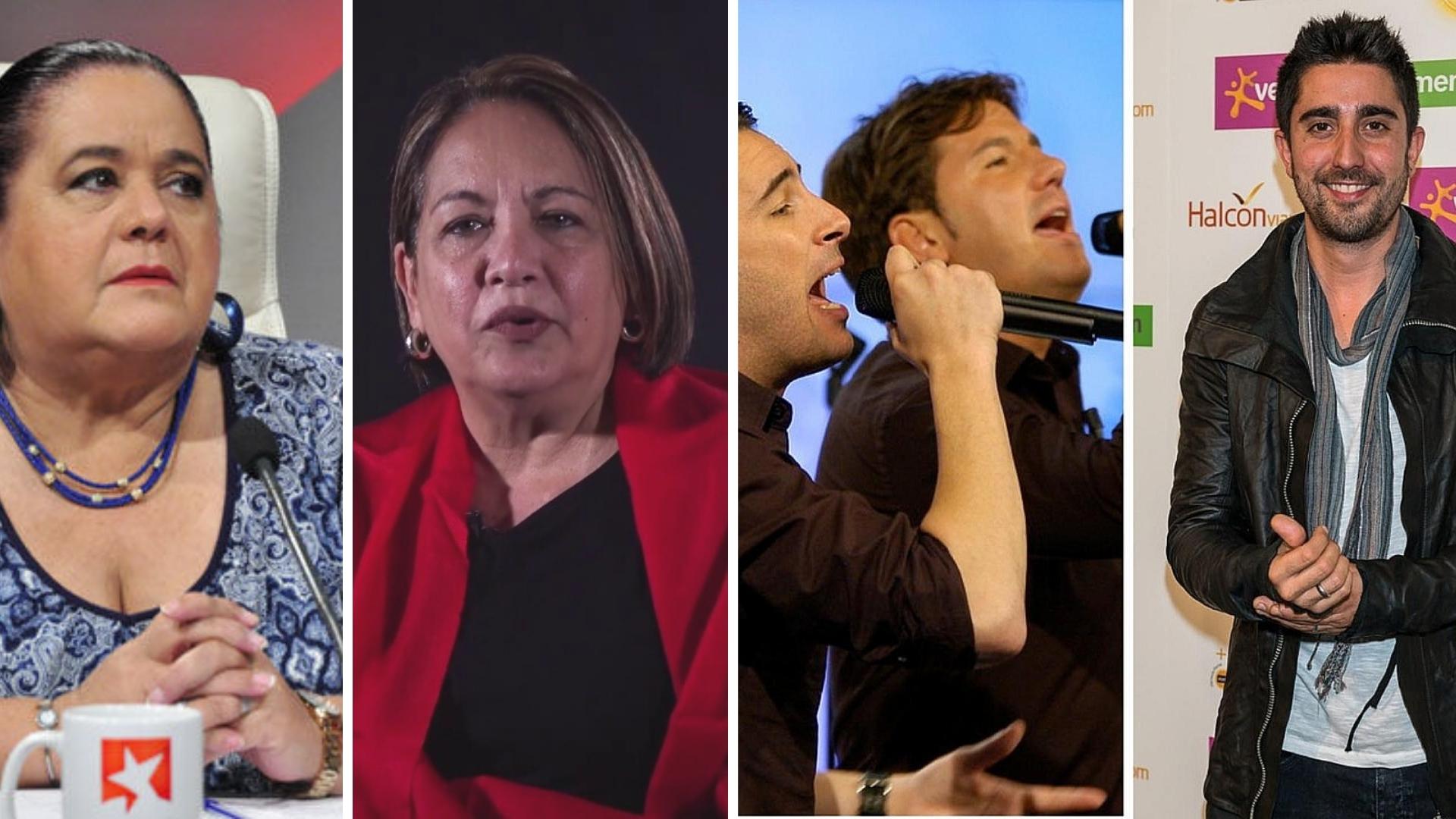 Bárbara Betancourt, Arleen Rodríguez, Andy y Lucas y Alex Ubago. Collage: ADN Cuba