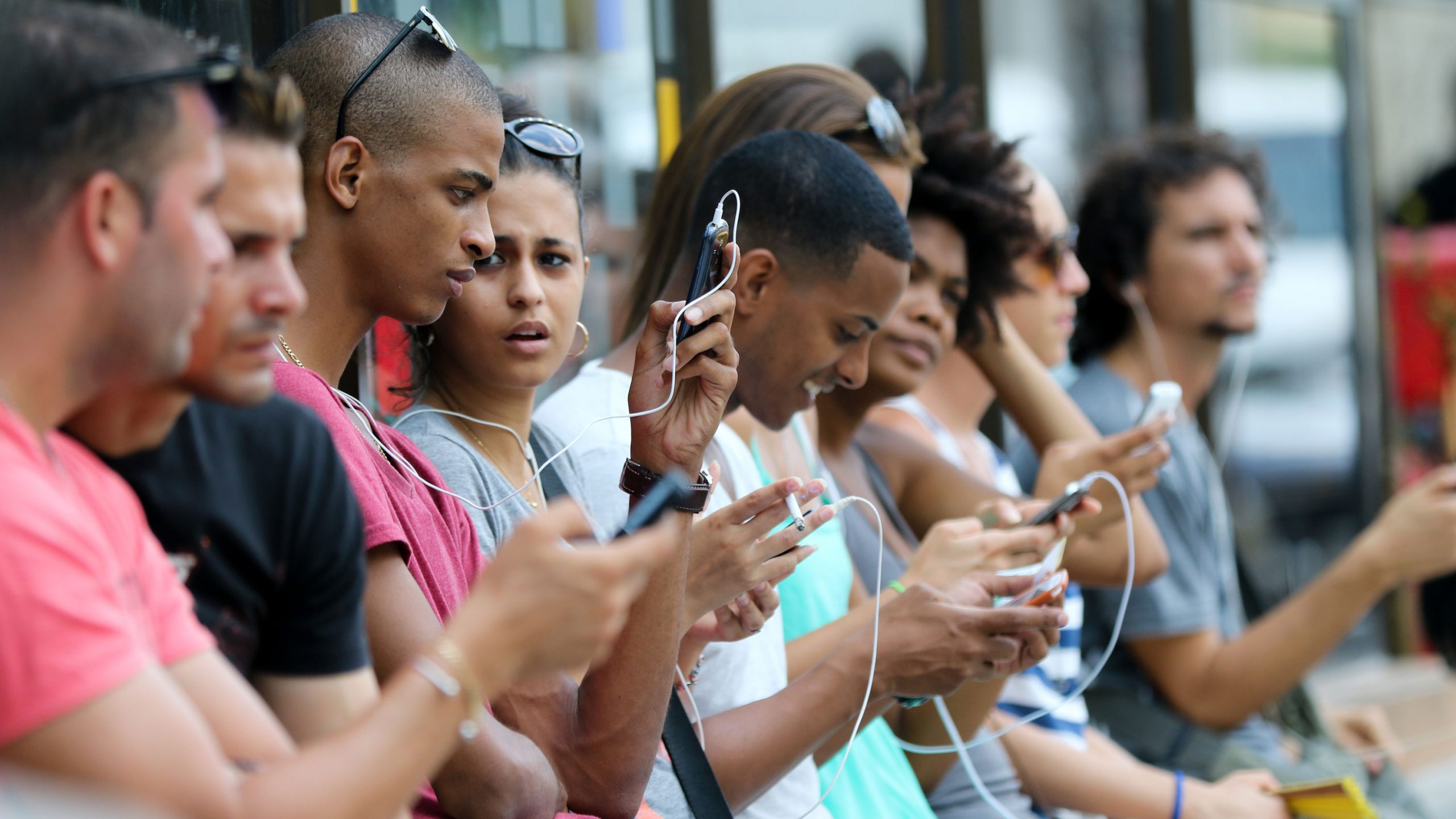 Usuarios de telefonía móvil en Cuba