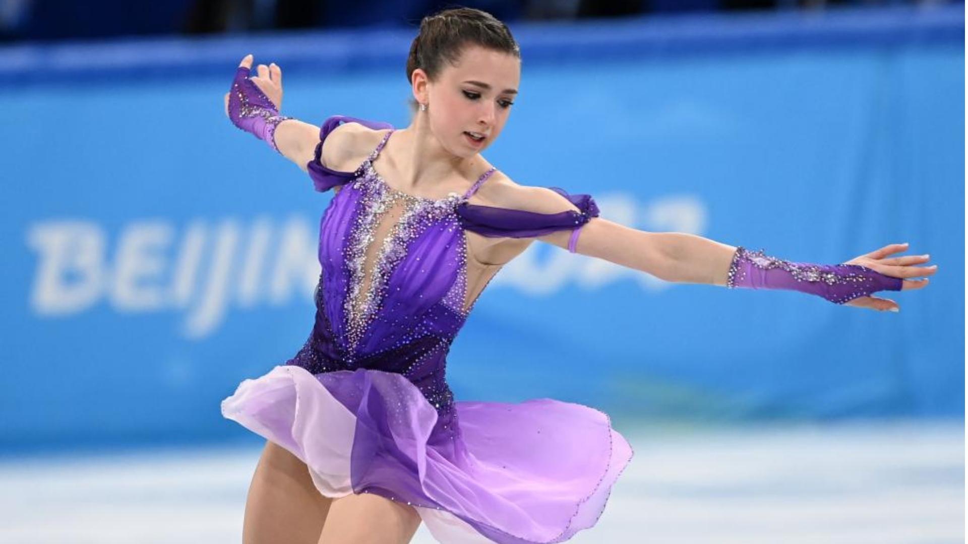 Patinadora rusa Kamila Valieva en Juegos Olímpicos de Invierno. Foto: Xinhua