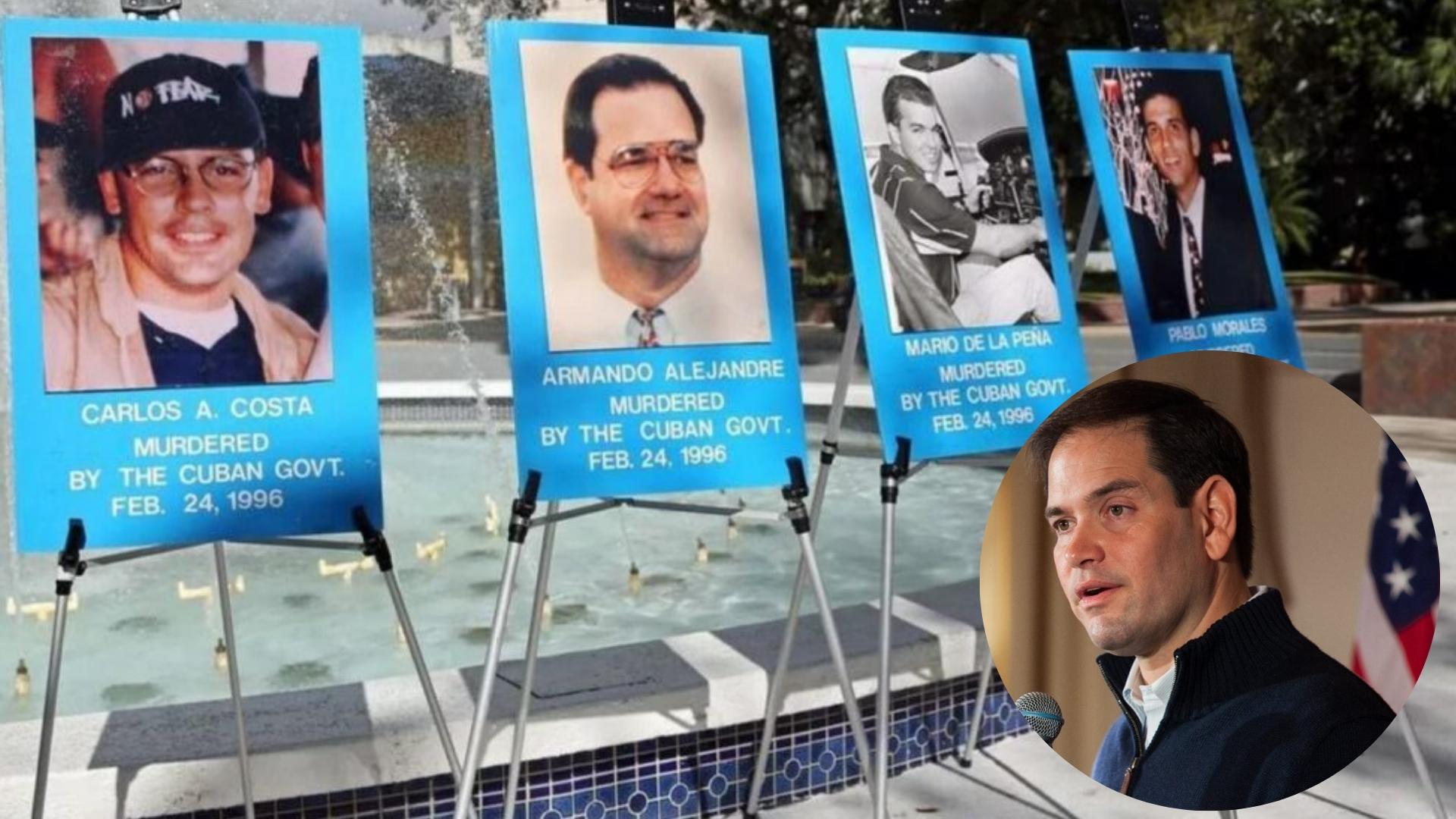 Rubio rinde homenaje a Hermanos al Rescate derribados por régimen cubano