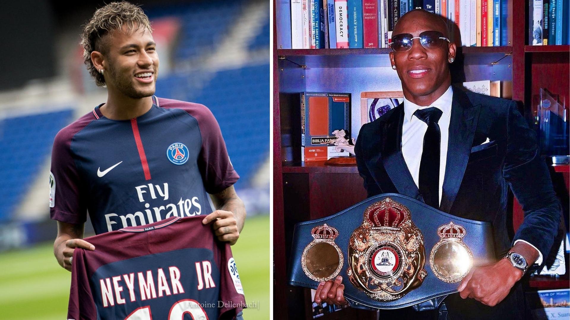 Neymar es fanático del boxeador cubano Ugás