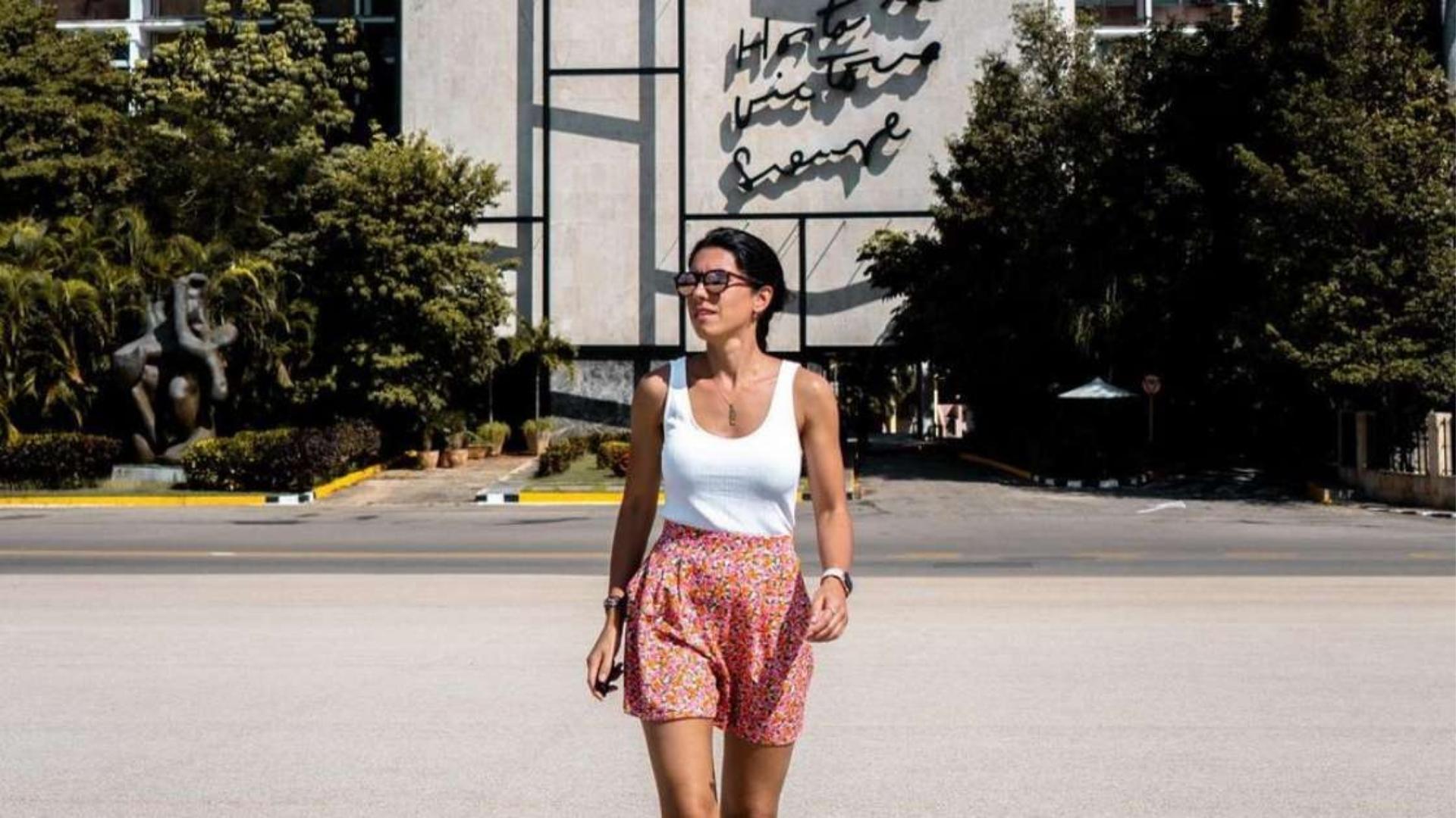 Silvia Castel, turista española en Cuba. Foto: Instagram