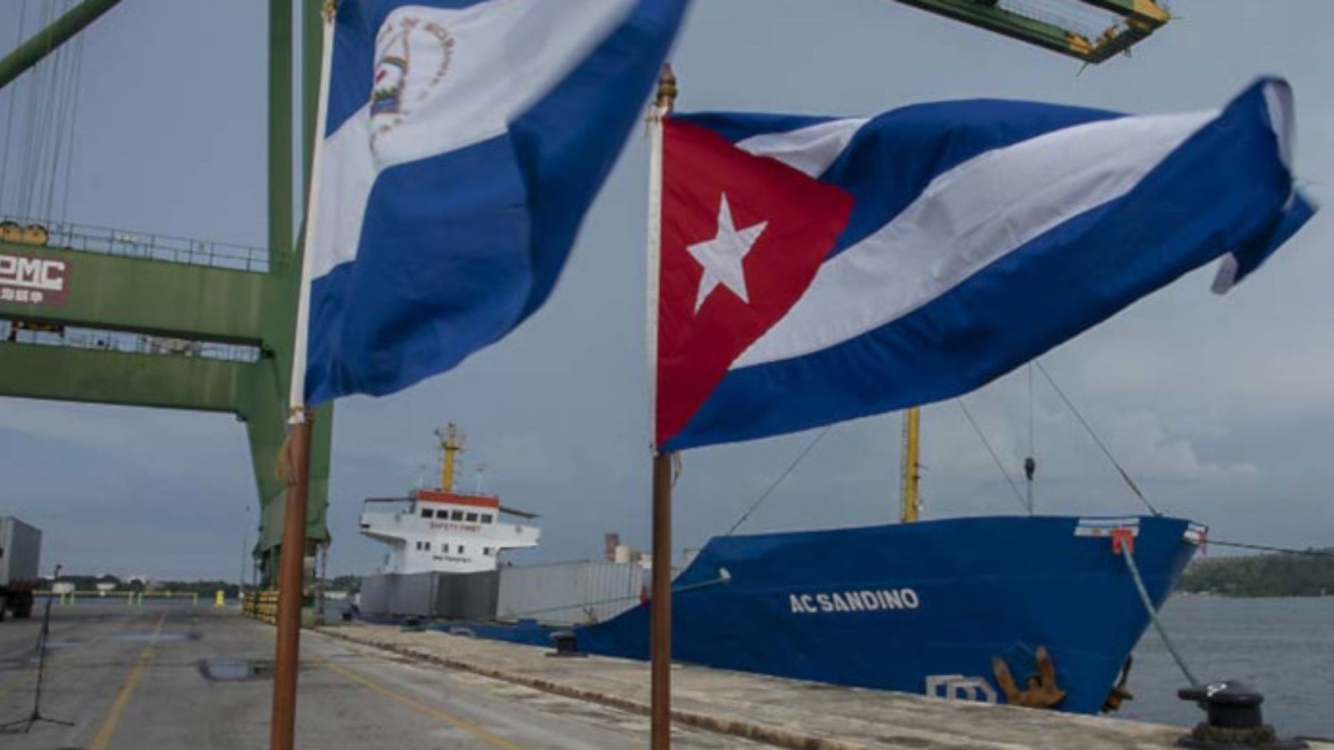 Nicaragua envió tres donaciones a Cuba durante el año 2021 y el último de ellos, con fecha 5 de diciembre de 2021, incluyó 50 contenedores de alimentos 