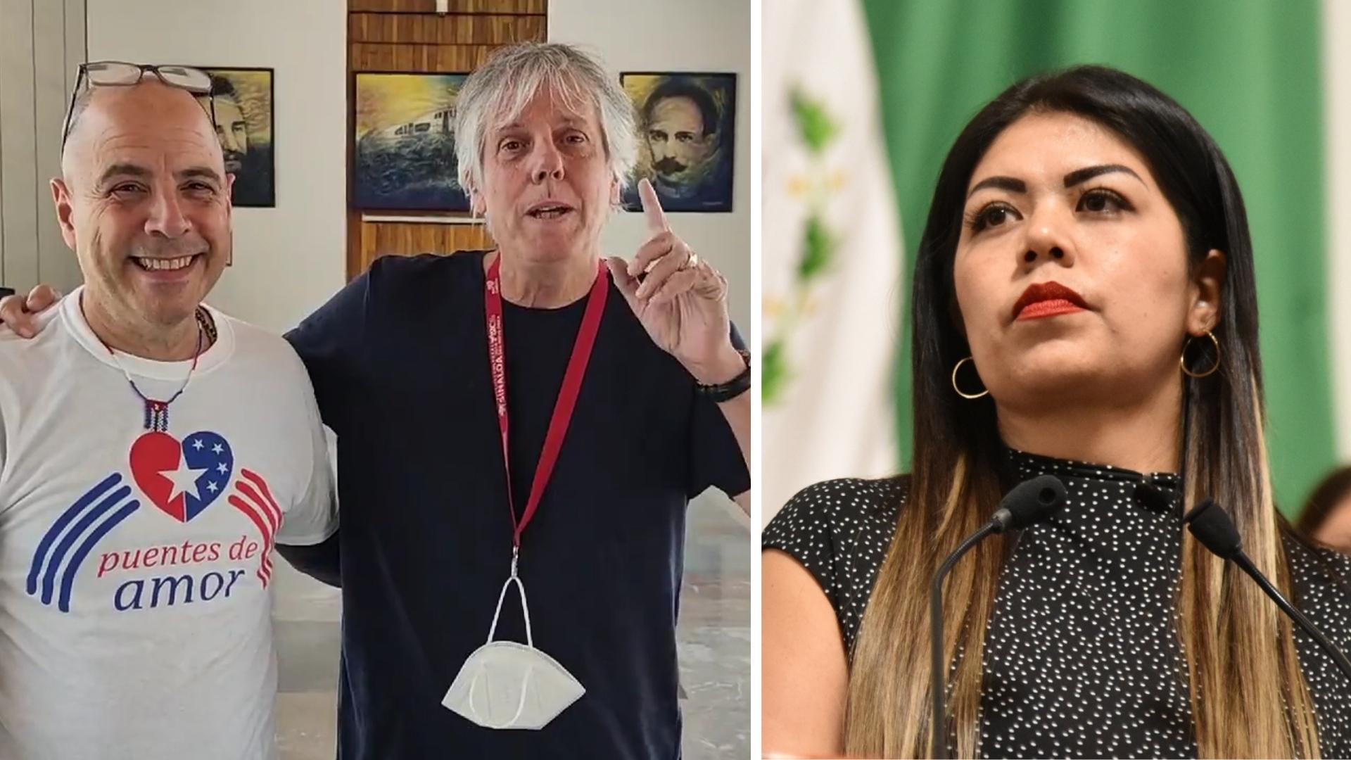 Carlos Lazo y Virulo, activistas castristas en México