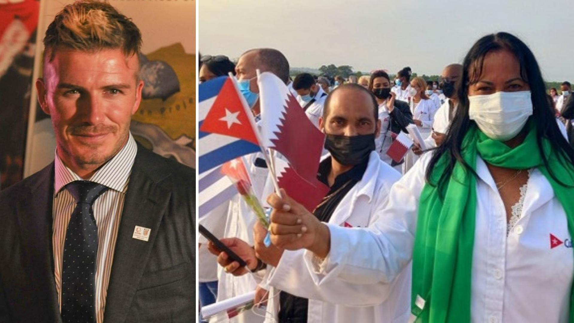 David Beckham, Qatar y los médicos cubanos