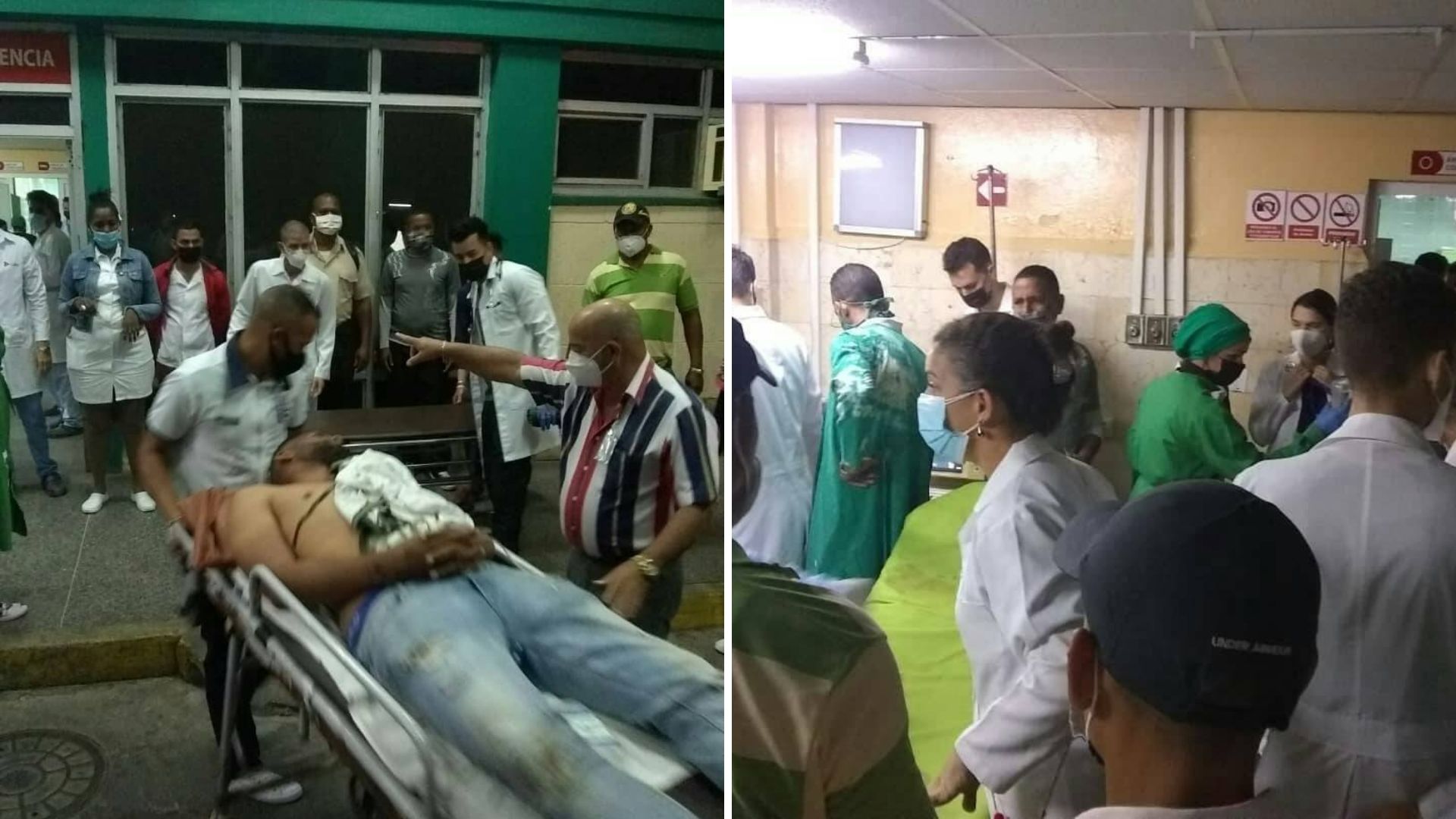 Otros siete heridos fueron trasladados al hospital Abel Santamaría de Pinar del Río