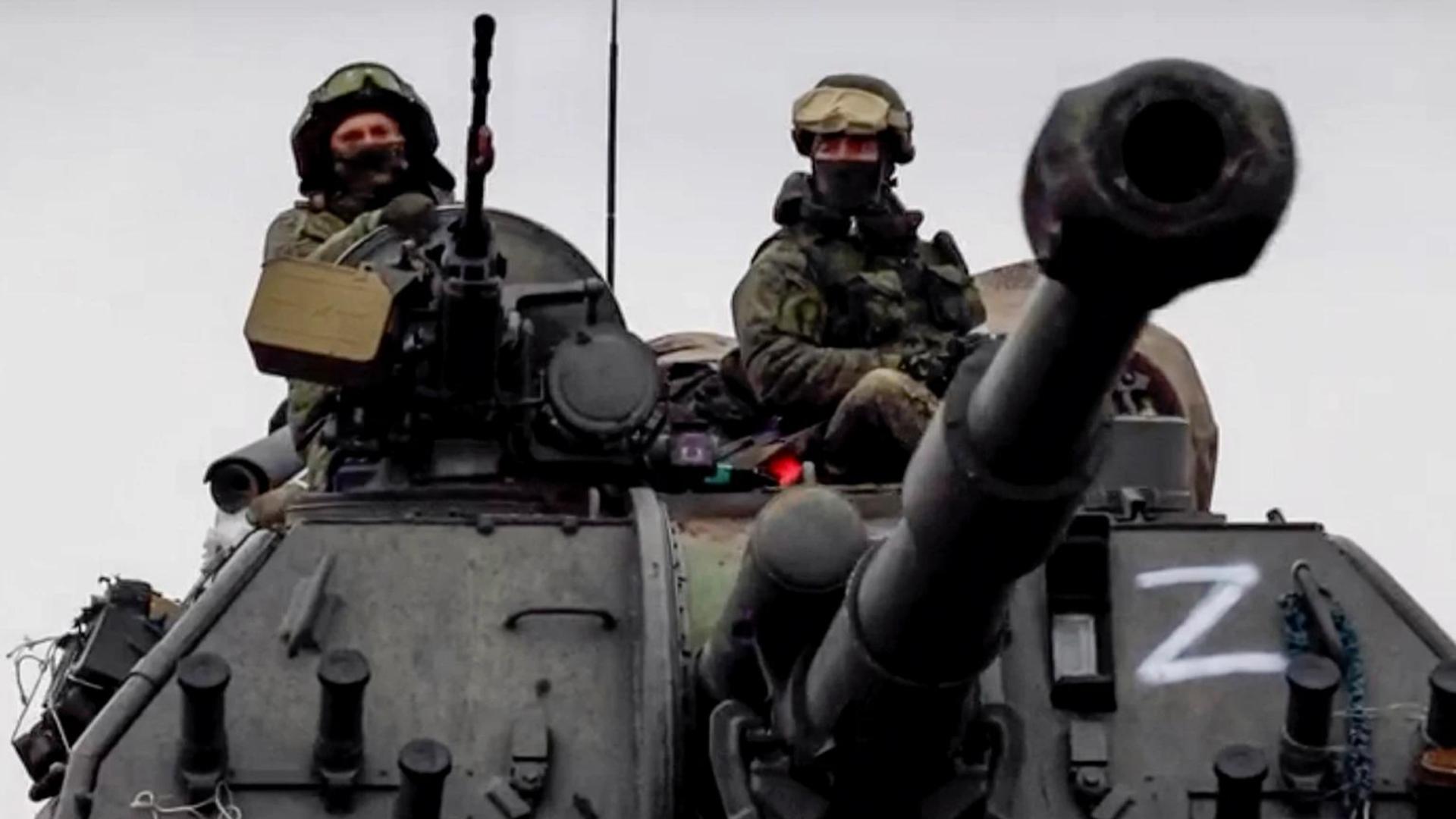 Tanque ruso en invasión a Ucrania. Foto: Servicio de Prensa del Ministerio de Defensa ruso