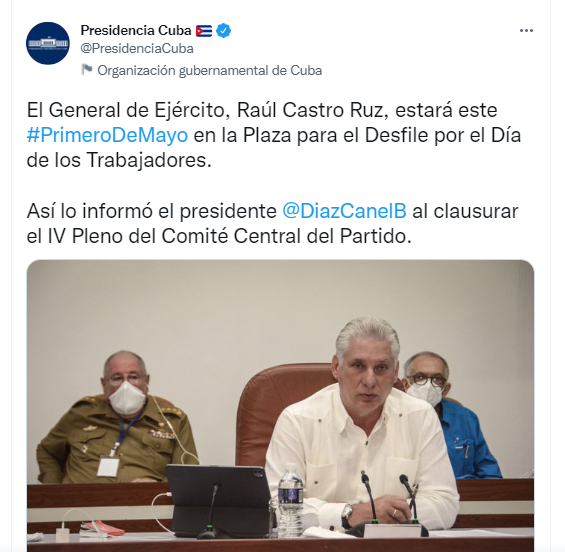 Anuncio de Díaz-Canel.
