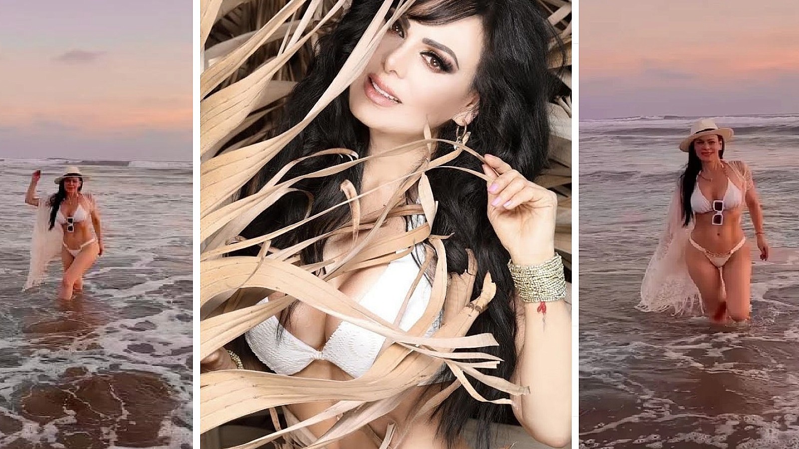 La famosa sorprendió a sus seguidores posando en bikini | Collage ADN América