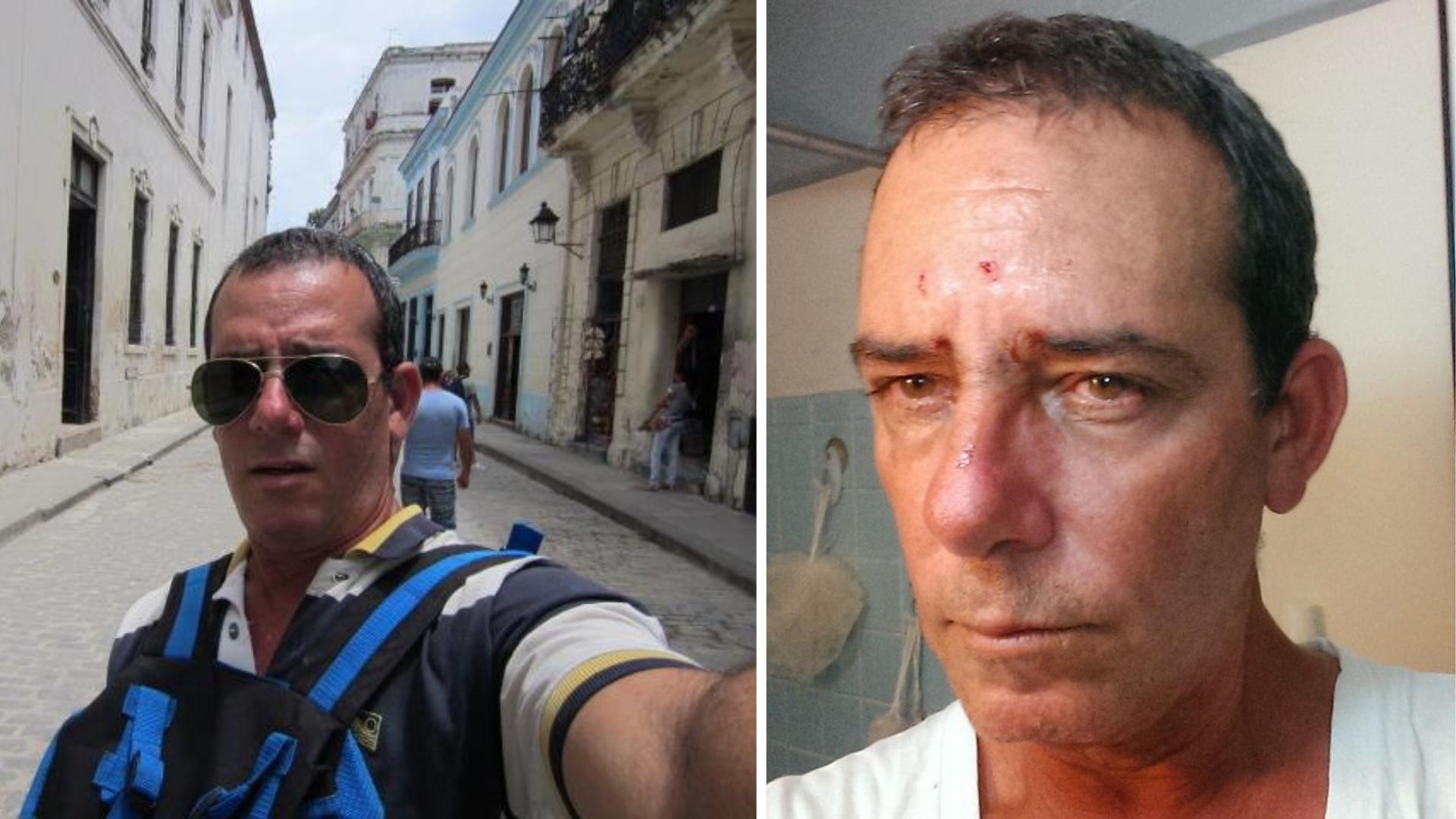 Lázaro Yuri Valle Roca, periodista opositor cubano. Fotomontaje: ADN Cuba