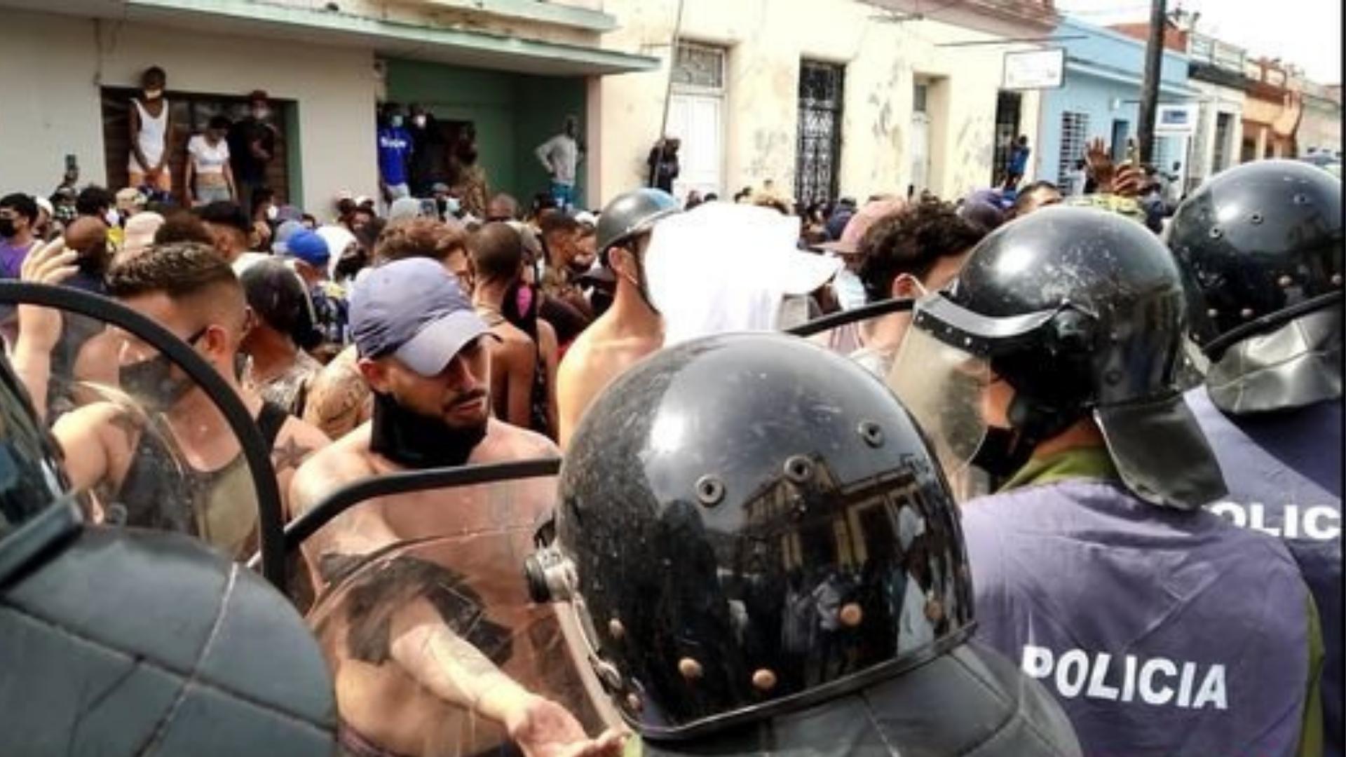 Manifestaciones del 11J en Matanzas.