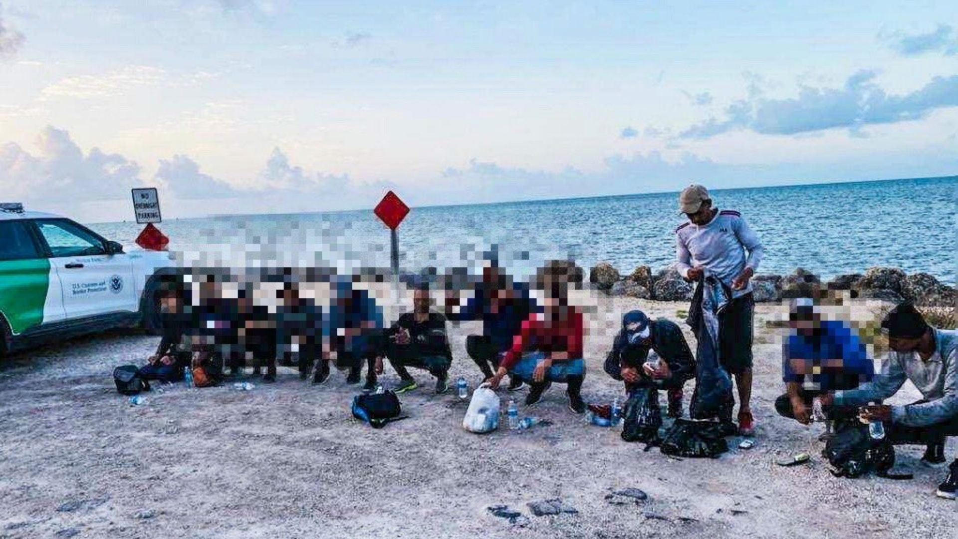 Los migrantes llegaron en una embarcación casera a Marathon y allí fueron detenidos por la Patrulla Fronteriza