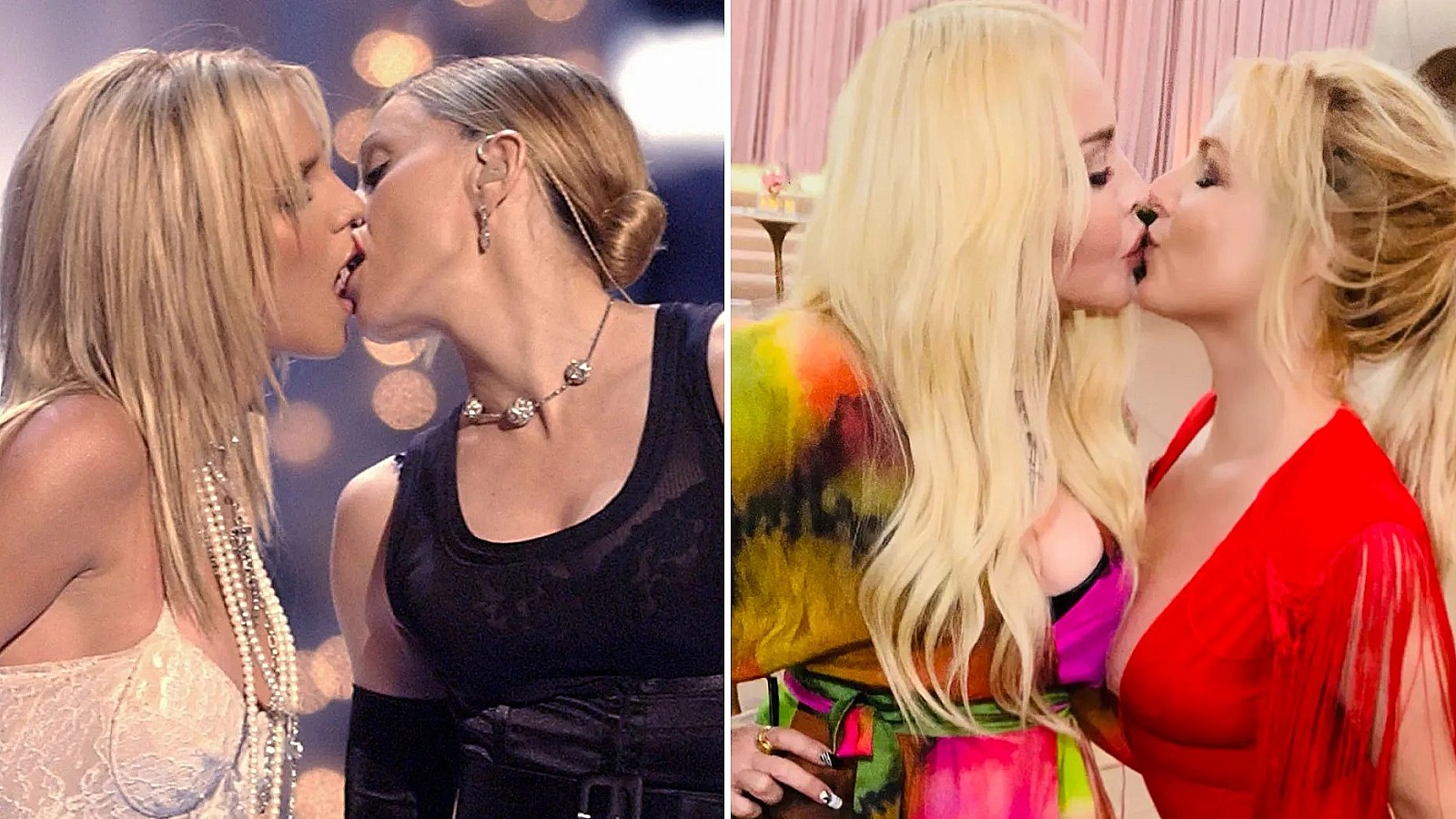 Madonna y Britney Spears se besan otra vez en la boca, 19 años después