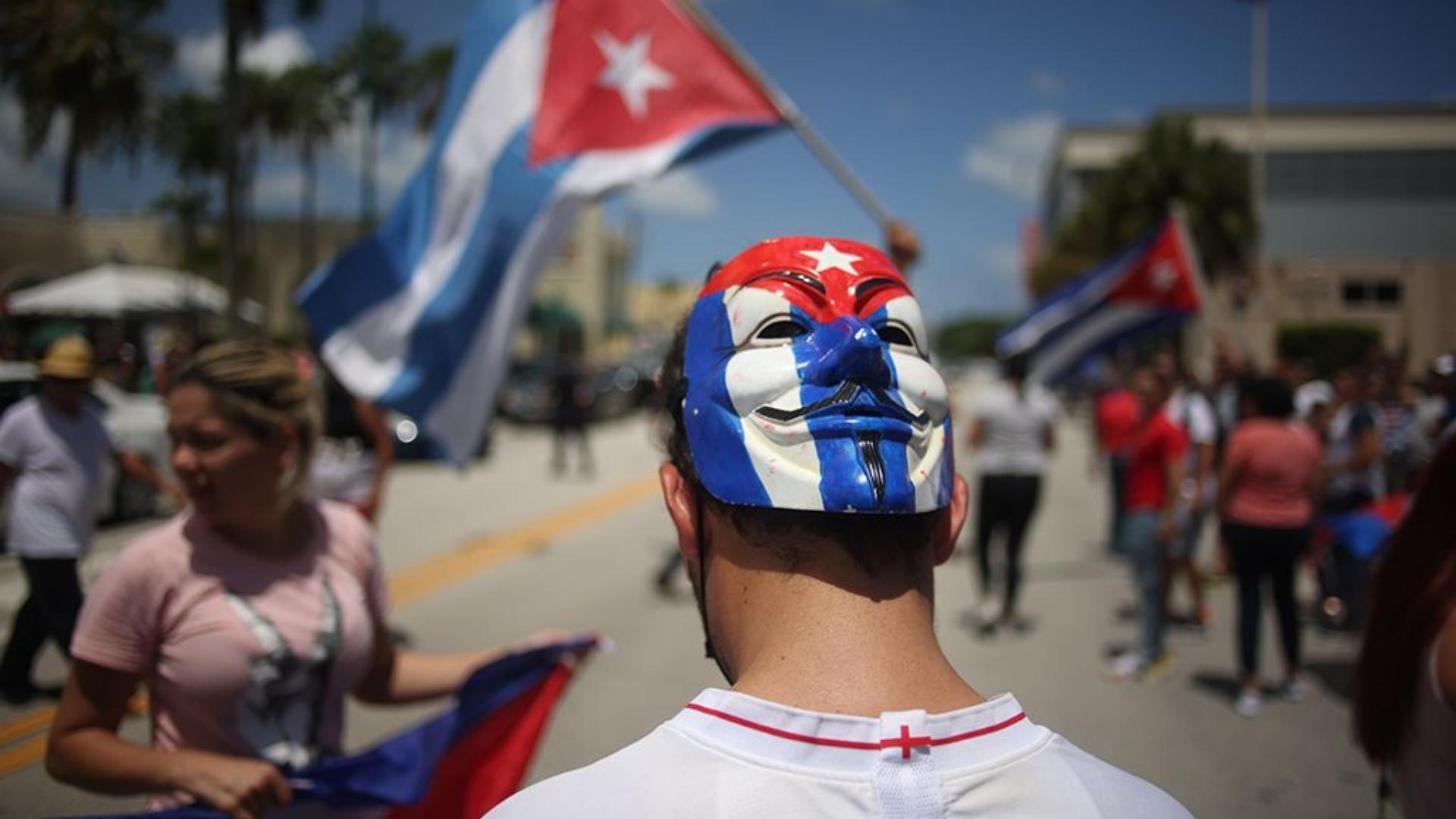 Manifestación por el 11J cubano.