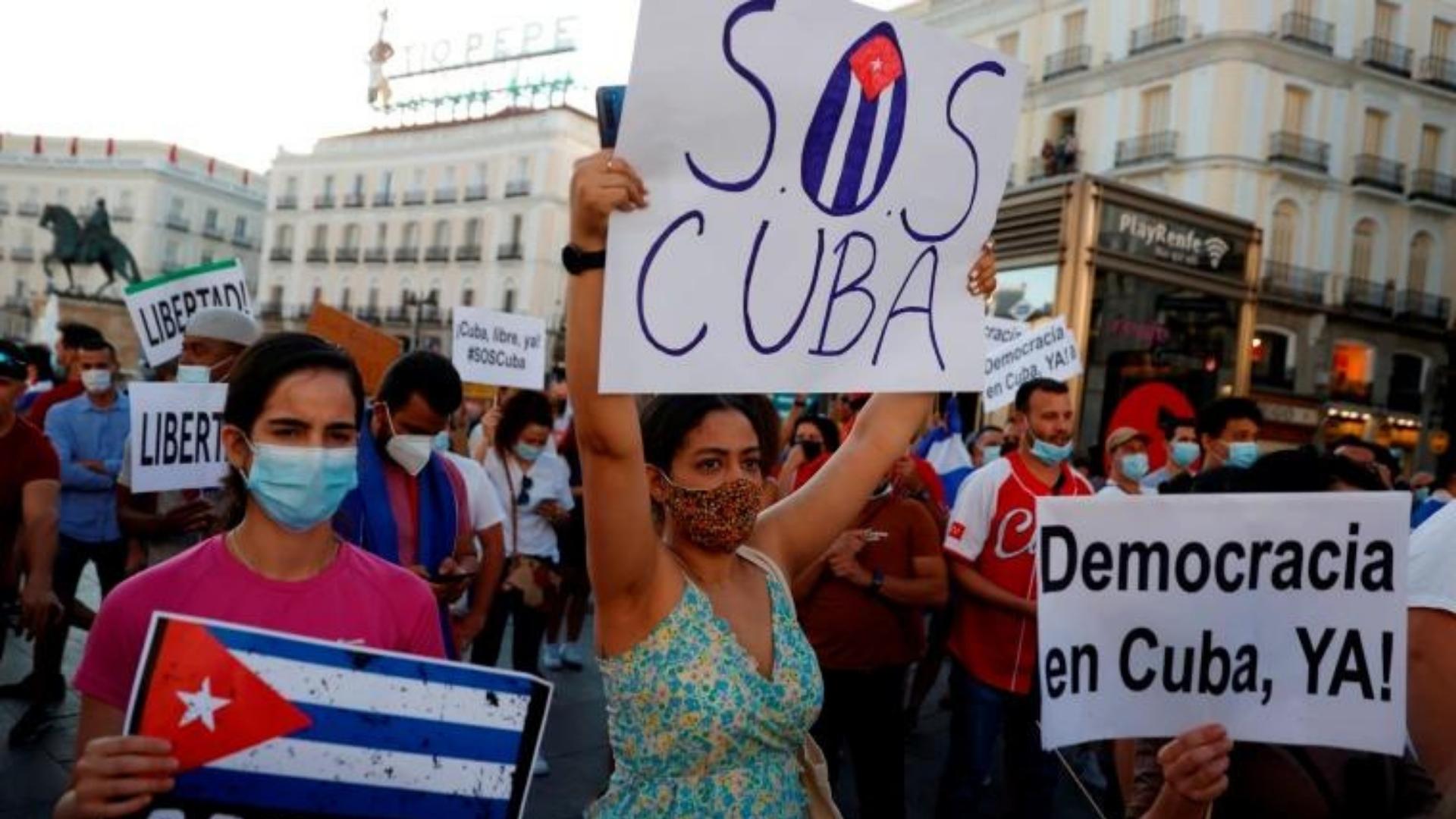 #SOSCuba vuelve a tendencia en redes sociales. Foto: EFE