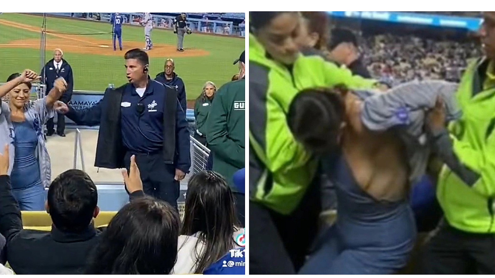Video Viral: ¡Expulsan aficionada del Dodgers Stadium tras exhibir sus pechos!