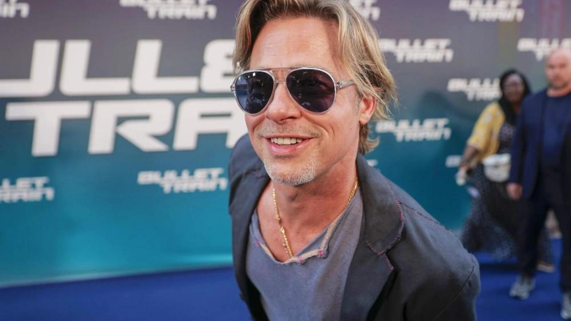 Brad Pitt en premier de Bullet Train. Foto: Chris Pizzello/Pool/Shutterstock