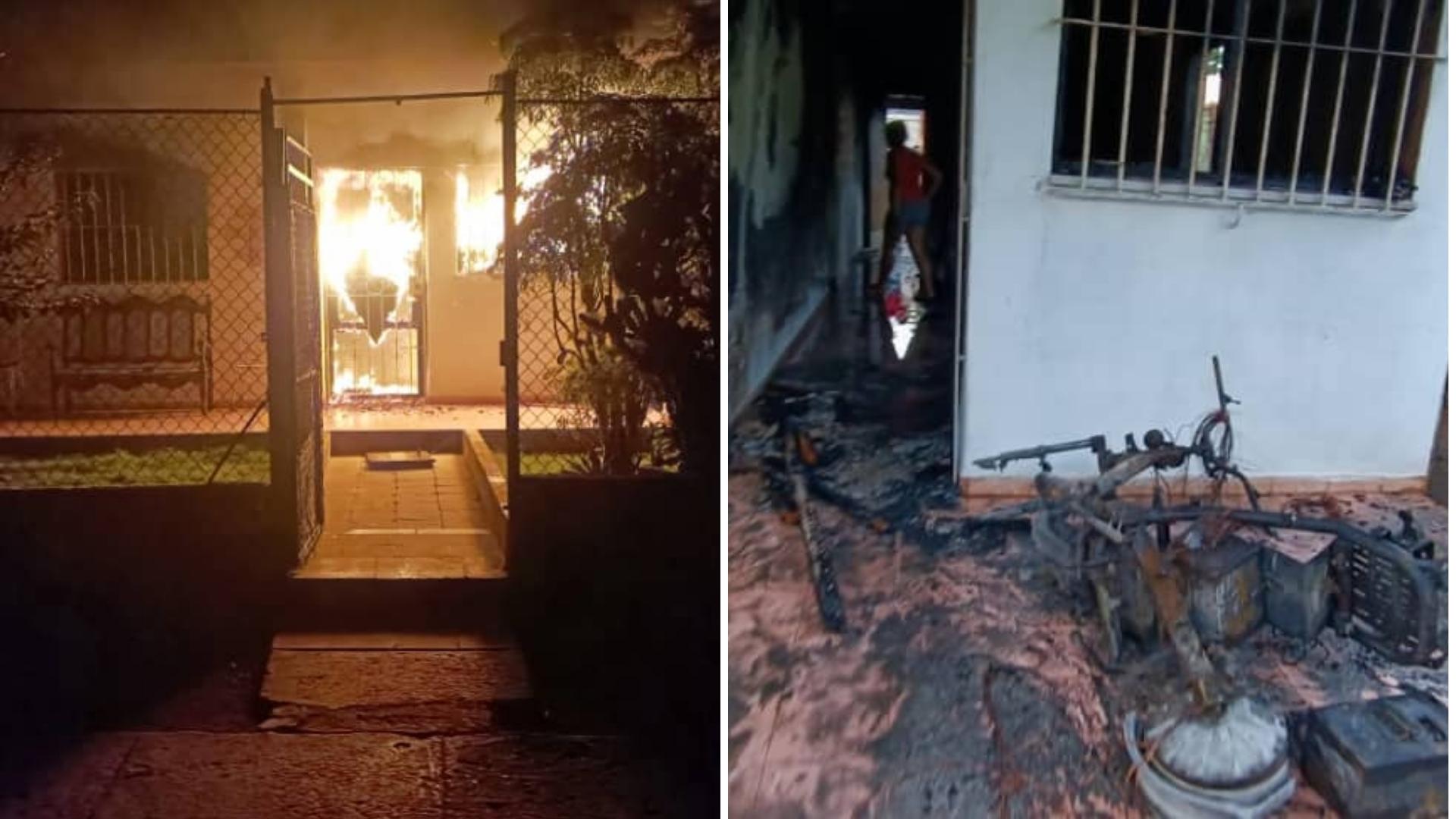 Familia sobrevive a explosión de moto eléctrica dentro de una casa