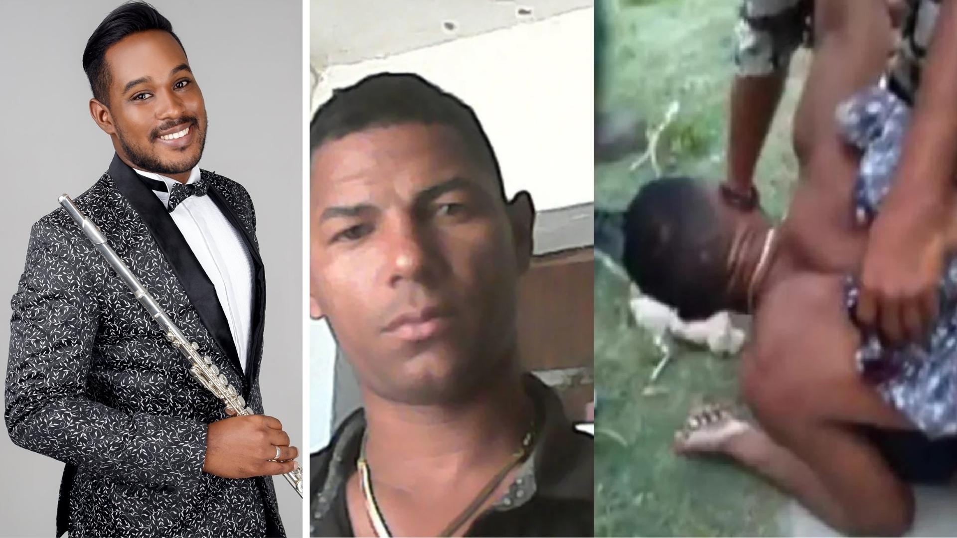 Ethiel Failde, músico cubano, y Diubis Laurencio, asesinado en protestas.