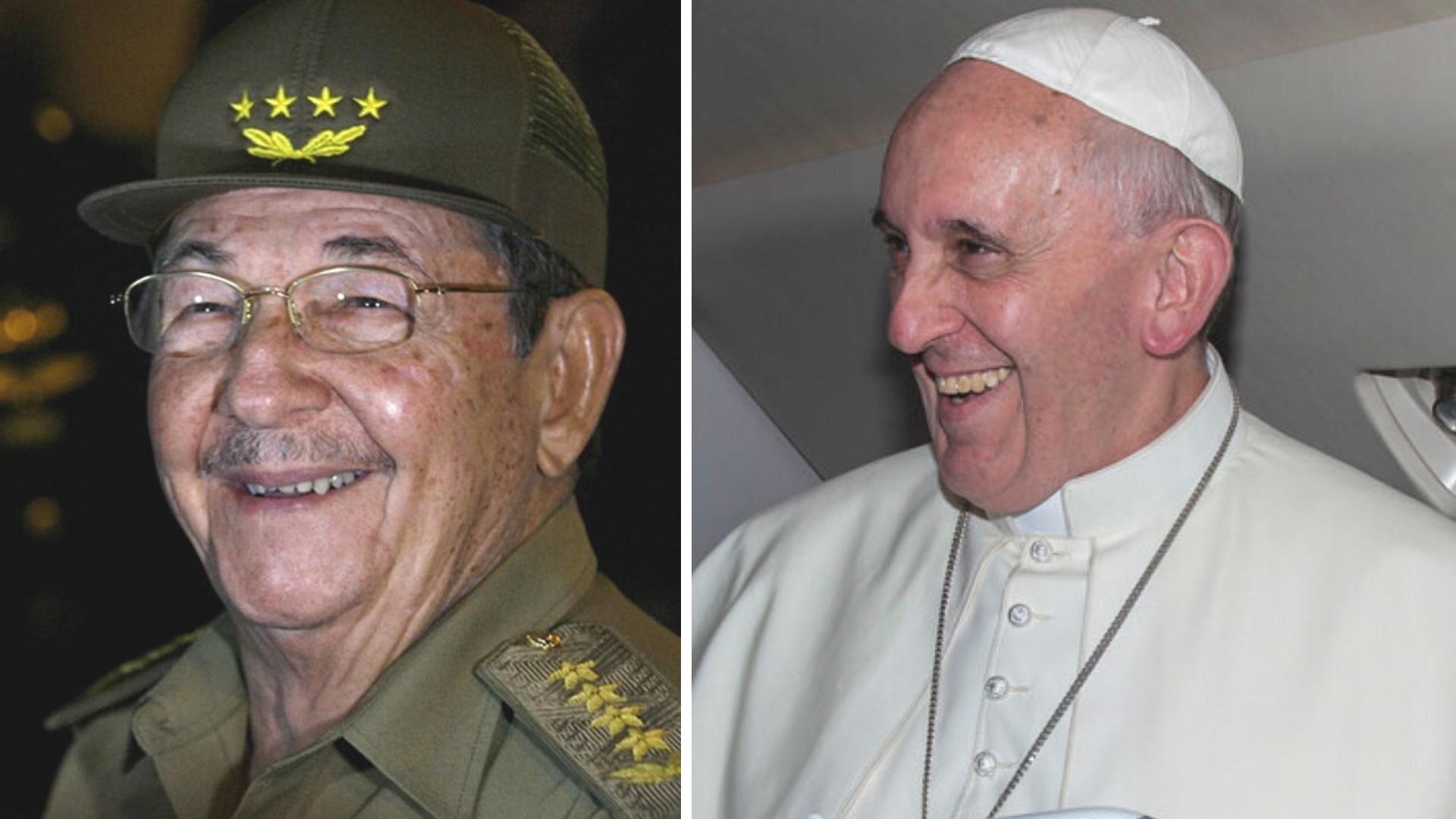 Críticas al papa por confesión sobre Raúl Castro