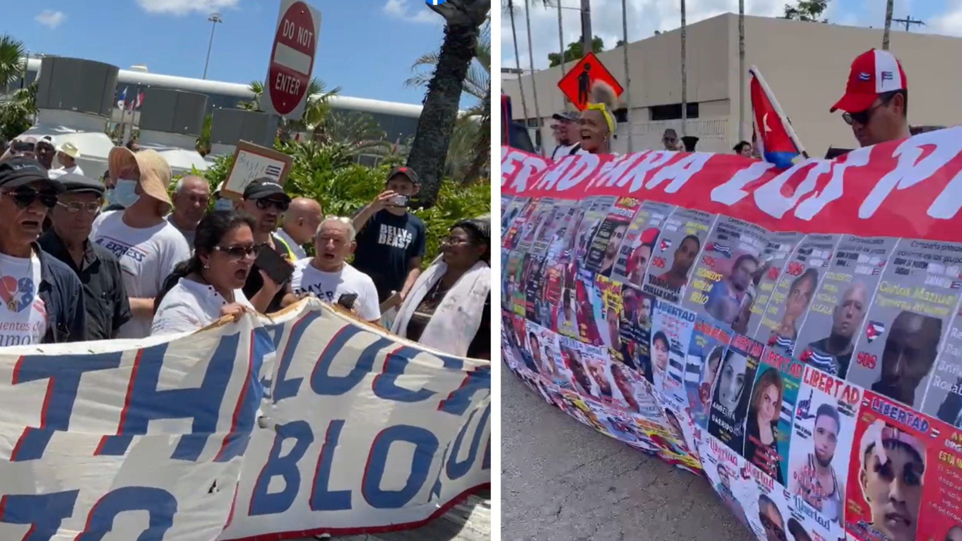 Realizan contramarcha en Miami ante iniciativa de Puentes de Amor