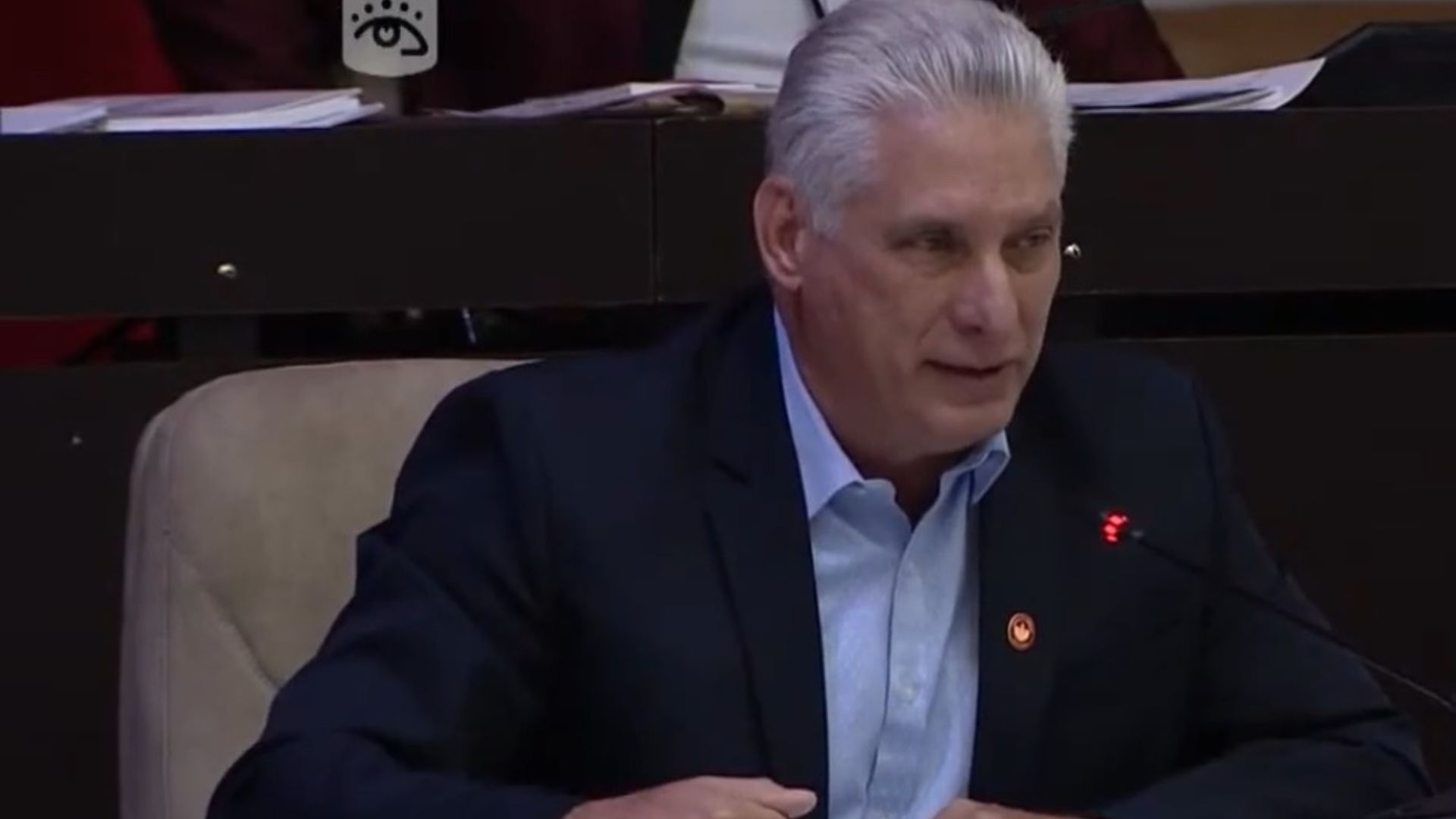 Díaz-Canel en la ANPP. Captura de pantalla