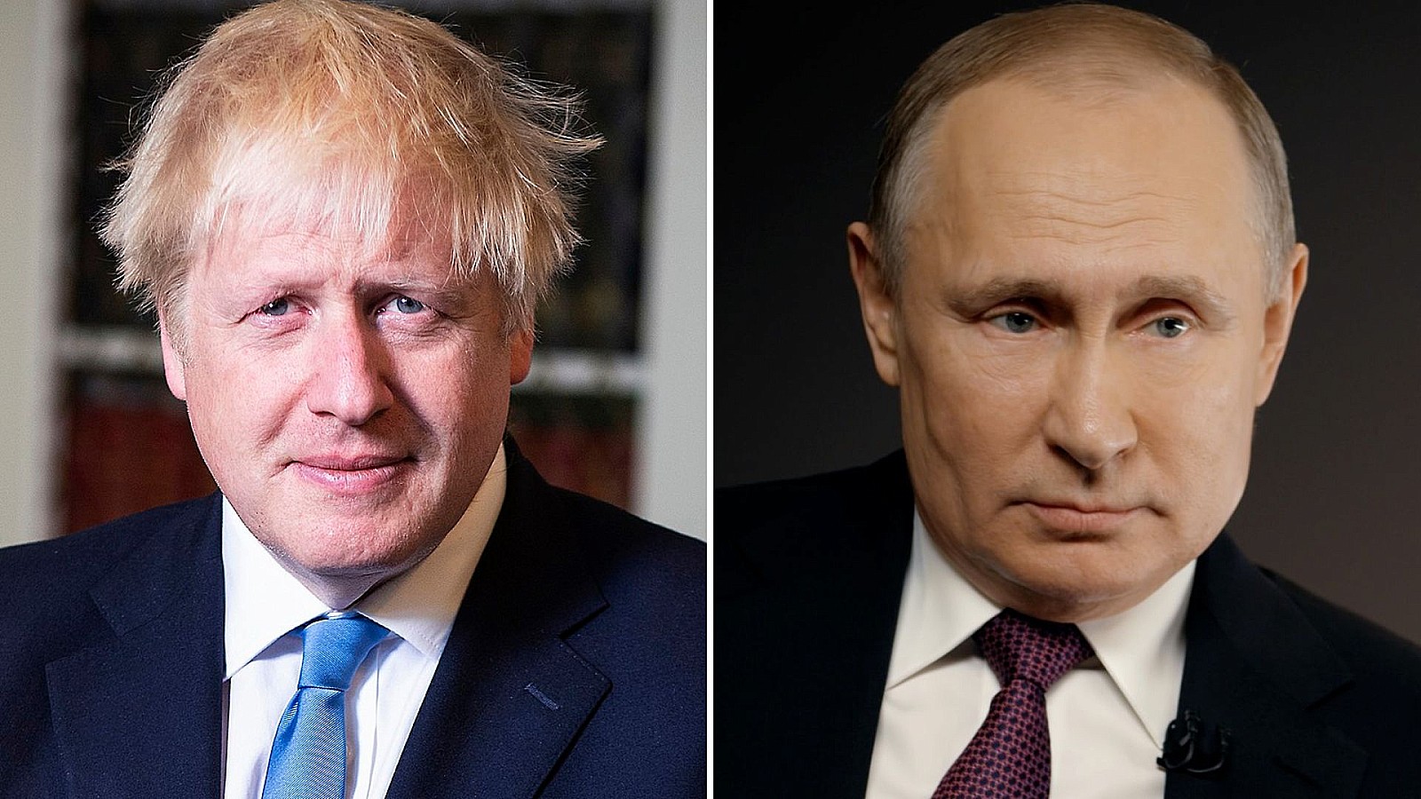 Boris Johnson (izq.) y Vladimir Putin (der.) | Fotomontaje: ADN America