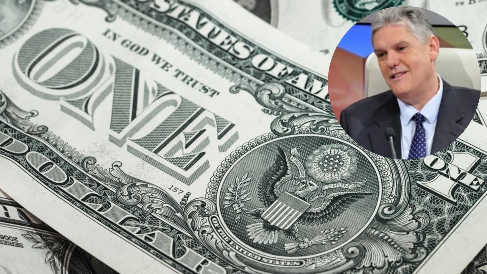 Dólares y Alejandro Gil, ministro de Economía. Fotomontaje: ADN Cuba