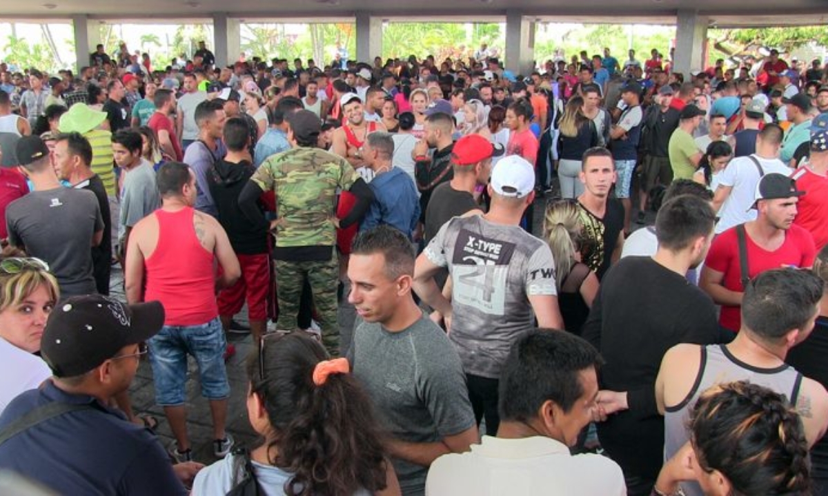 Migrantes cubanos en Tapachula, México 