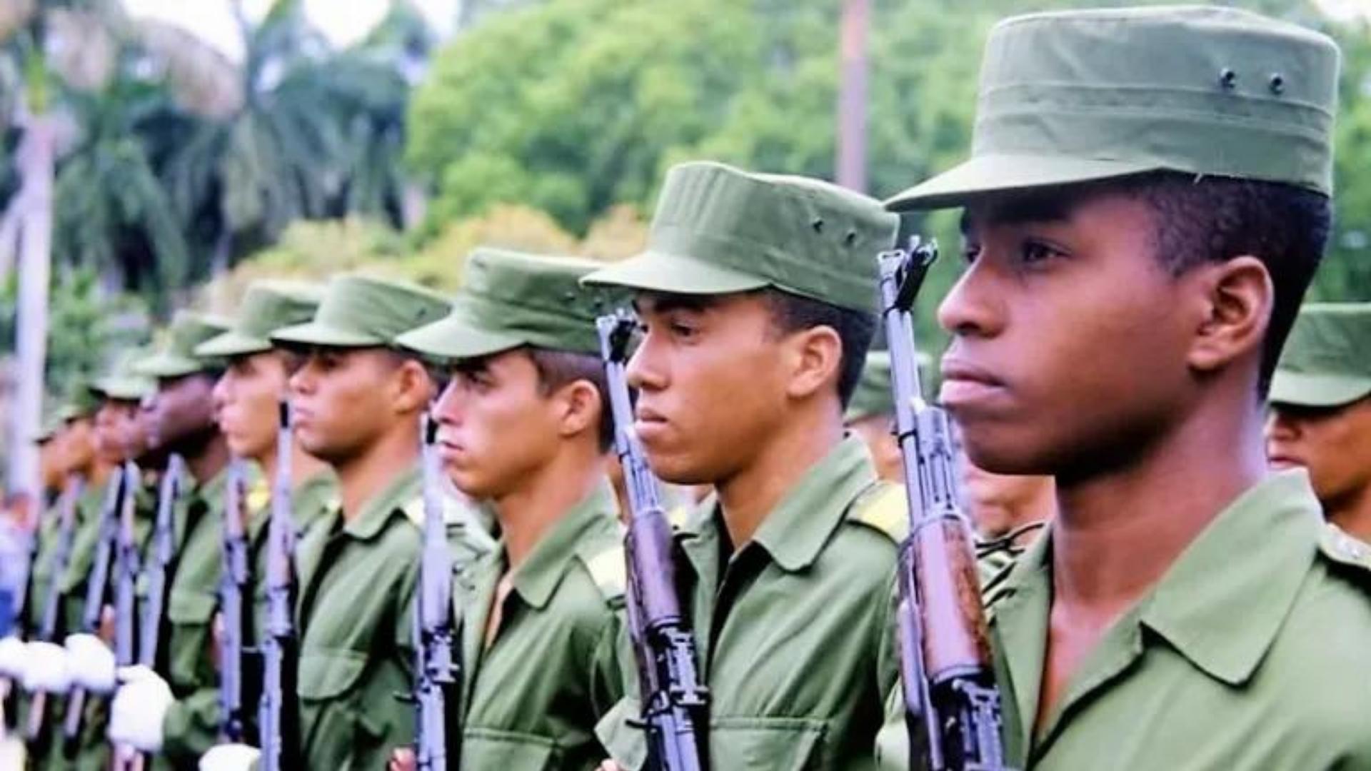 Jóvenes reclutas cubanos en el Servicio Militar. Foto: Archivo