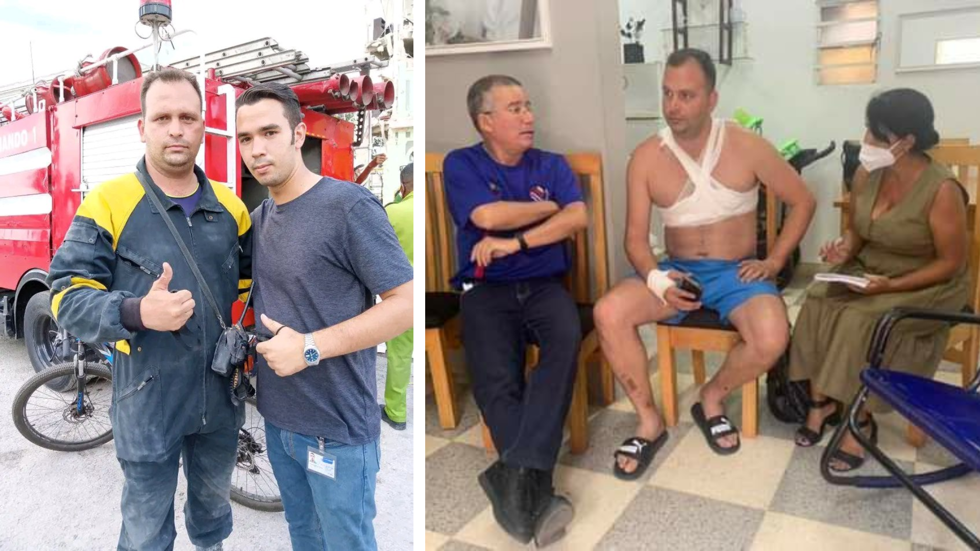 Rescatista cubano pasa su cumpleaños 33 en recuperación por quemaduras  