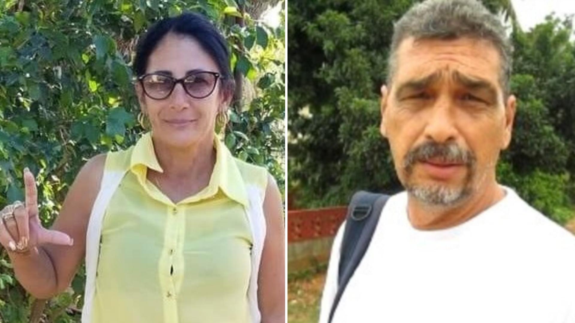 Los activistas Leticia Ramos Herrería y Armando Abascal Serrano. Fotomontaje: ADN Cuba