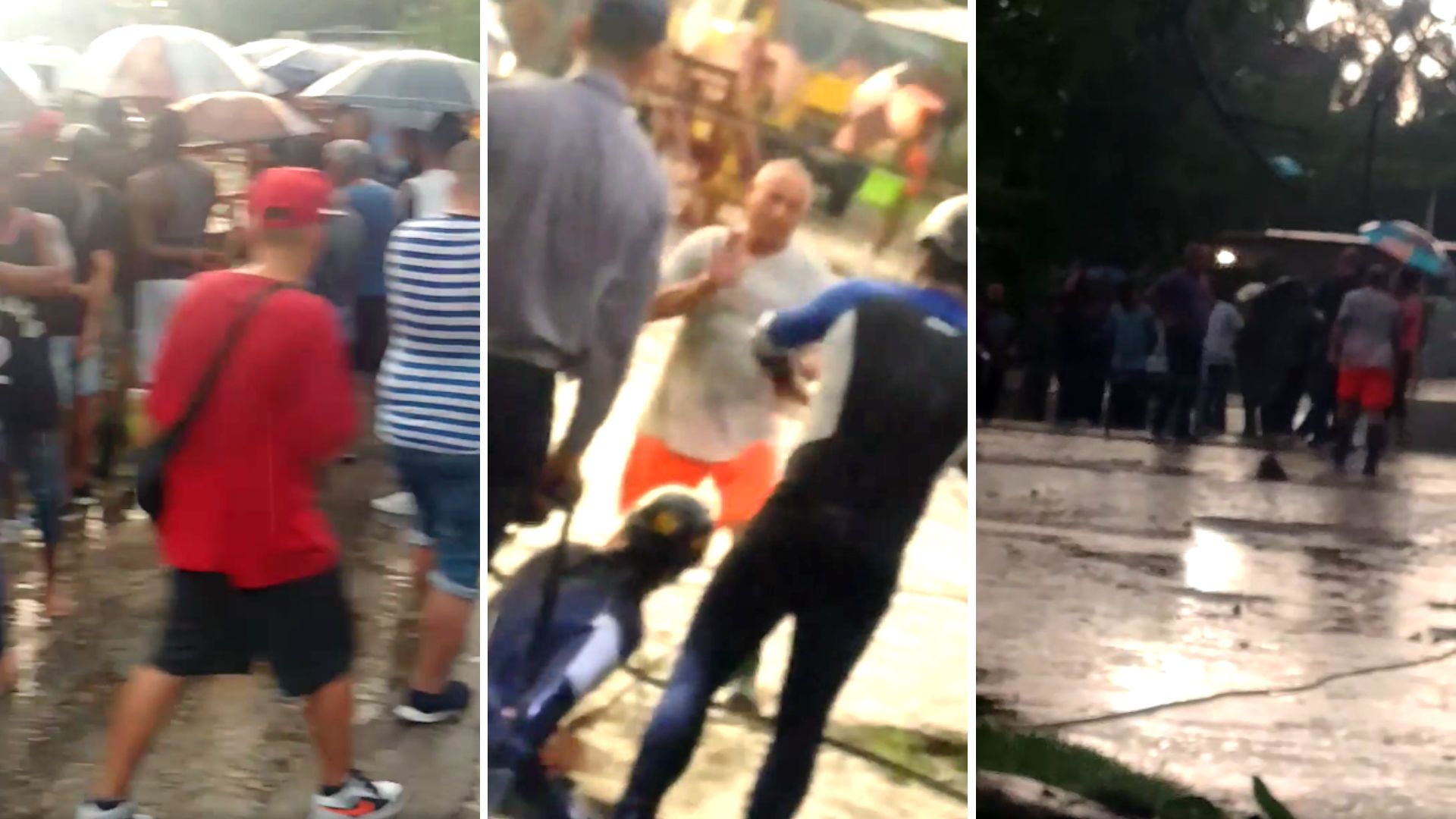 Niña muere ahogada en El Cotorro. Fotomontaje con capturas de video compartido en Facebook/Revolico en El Cotorro