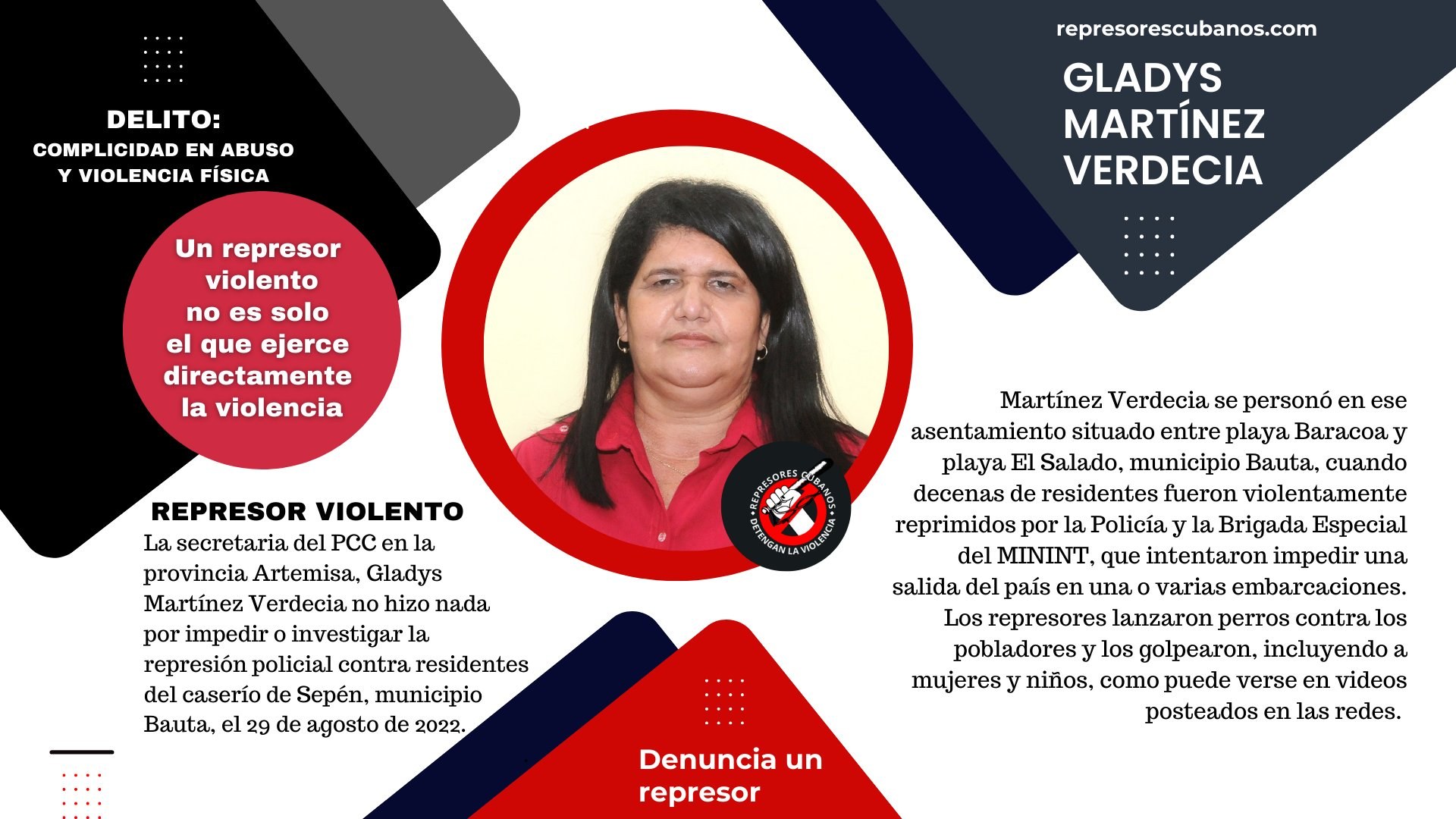 Gladys Martínez Verdecia, primera secretaria del Partido Comunista de Cuba en Artemisa