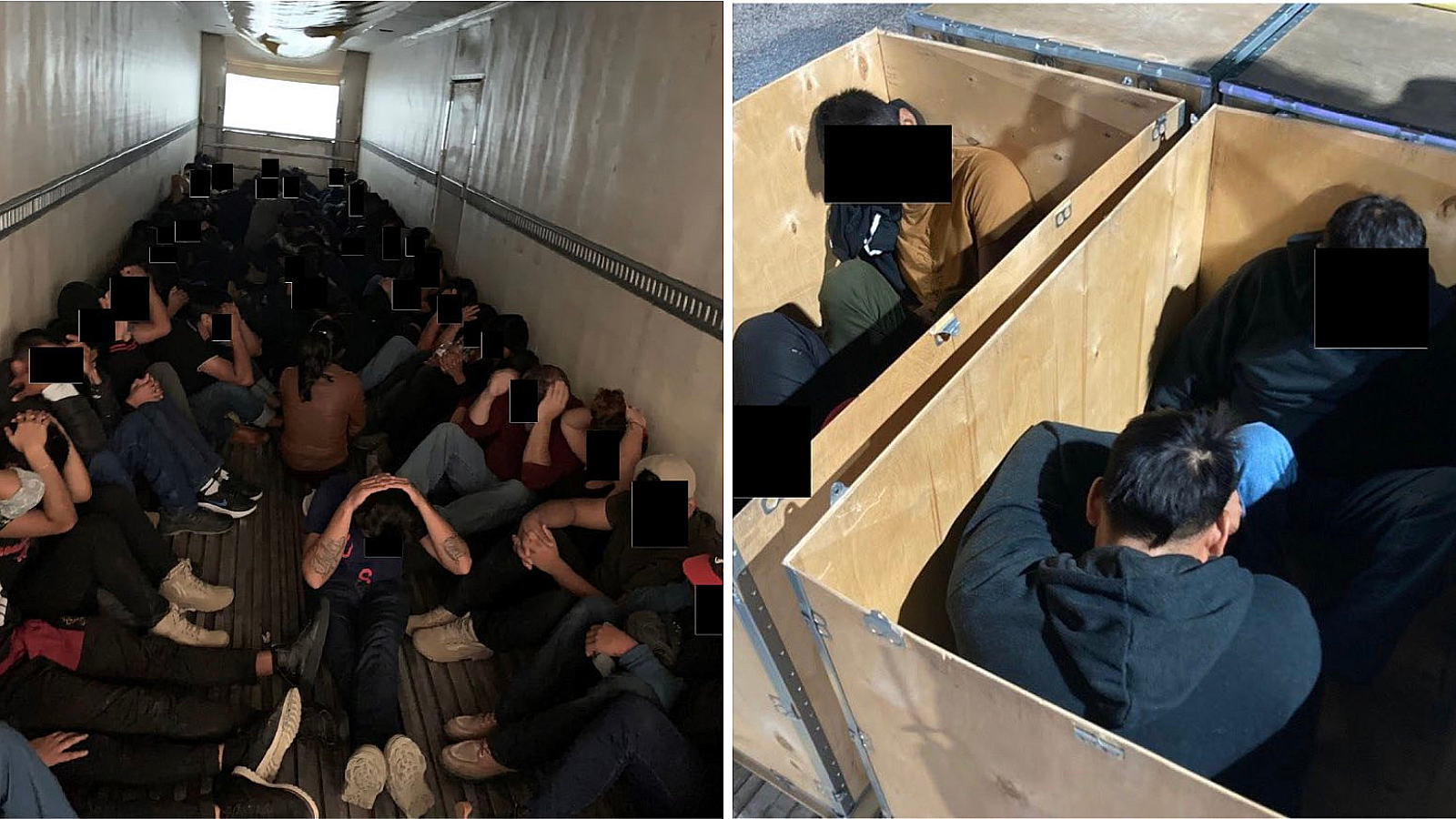Desmantelan red de tráfico que transportaba migrantes en maletas vacías y tanques de agua
