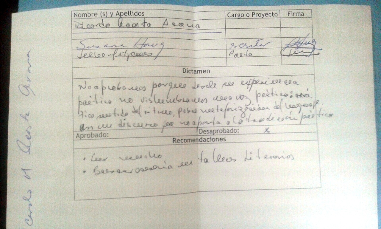 Dictamen contra la membresía de Ricardo Acostarana./ Foto: ADN CUBA