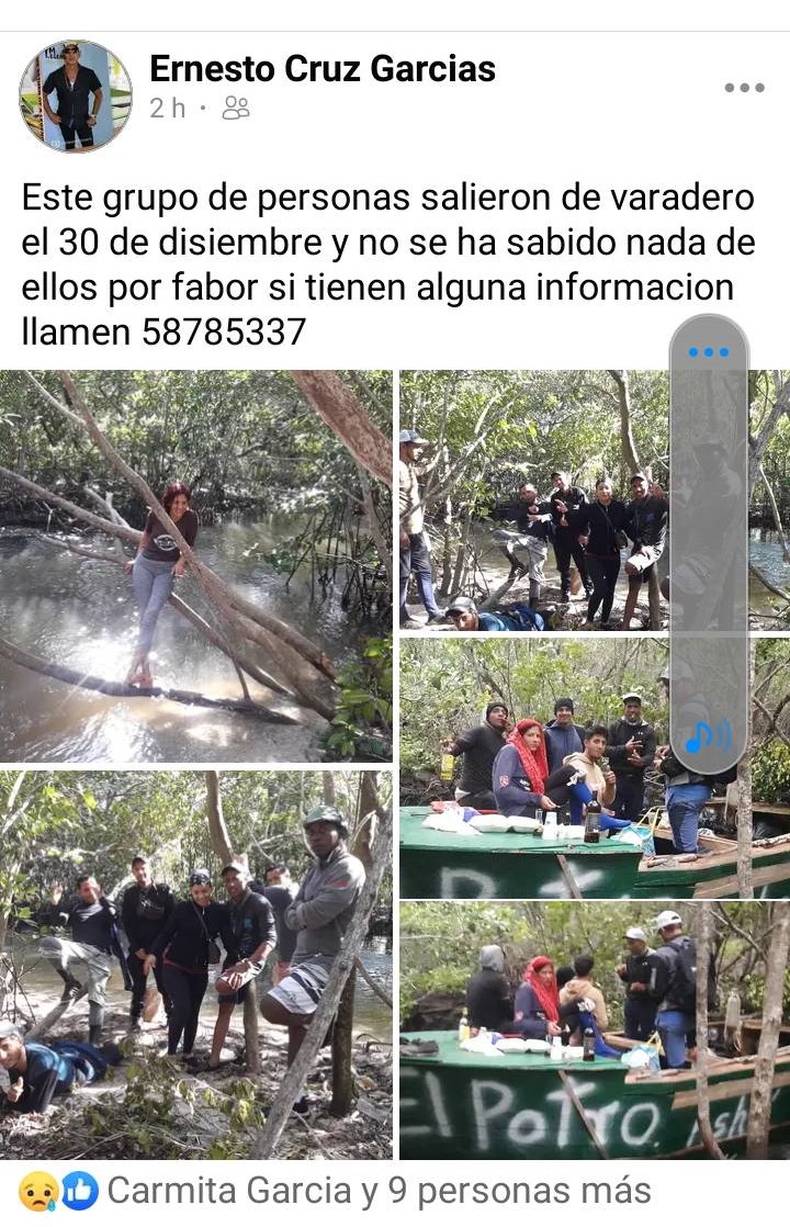 Publicación en redes sociales.