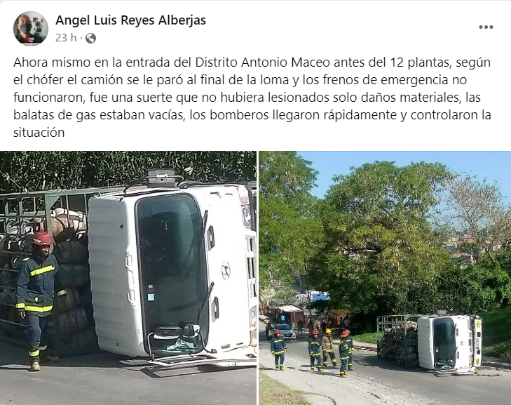 Captura de pantalla de grupo sobre accidentes
