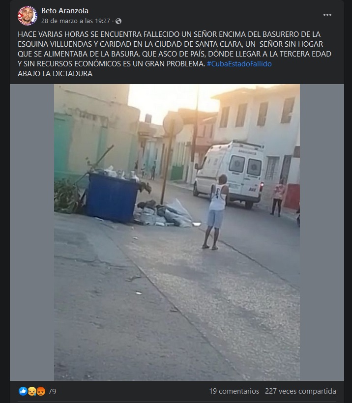 Anciano fallecido en basurero