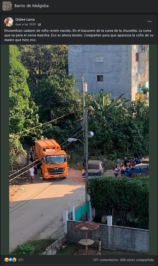 Post de bebé en Mulgoba