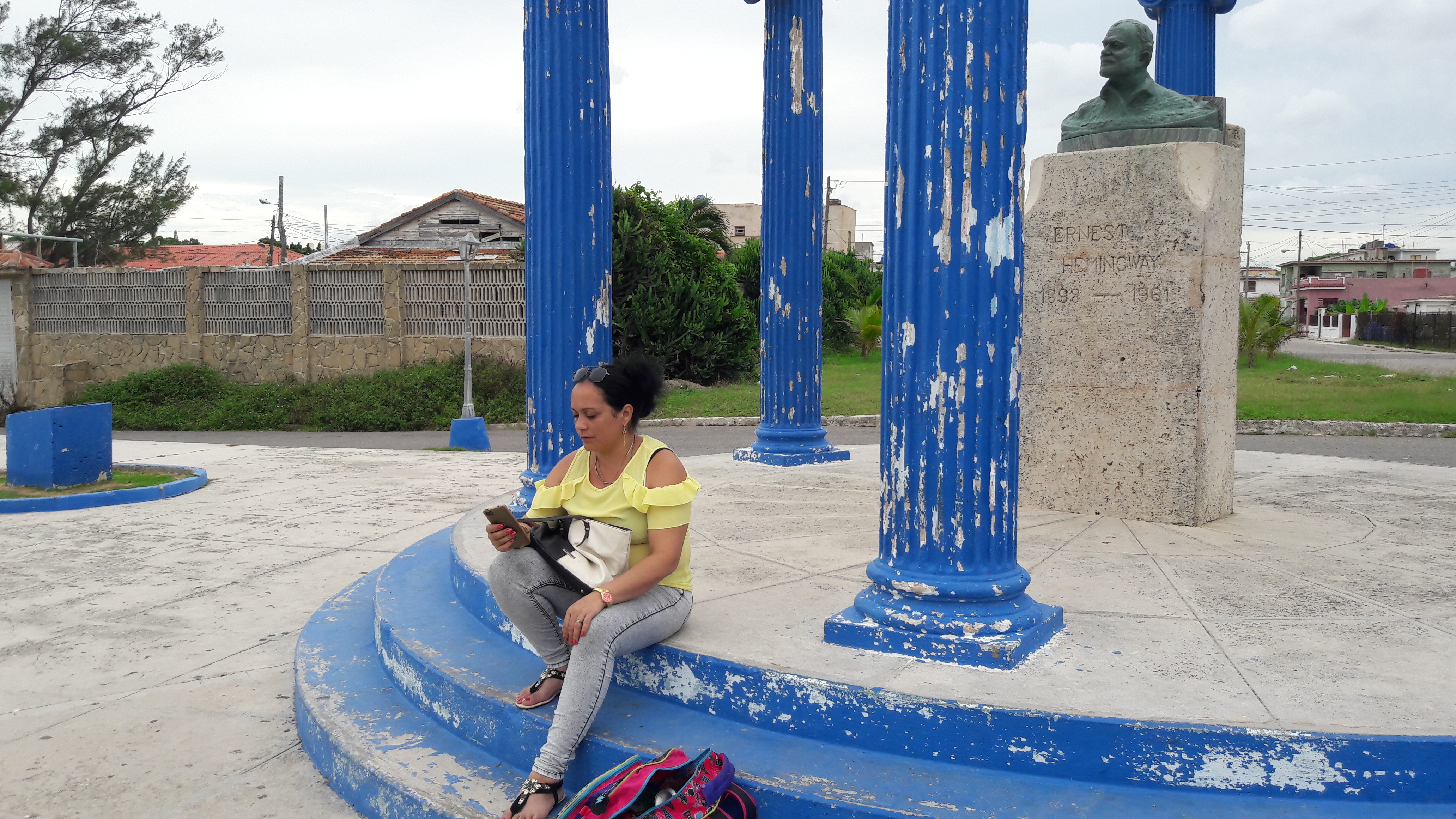 Busto de Hemingway en el pueblo de Cojímar, al este de La Habana. /Foto: Francisco Correa. ADN CUBA