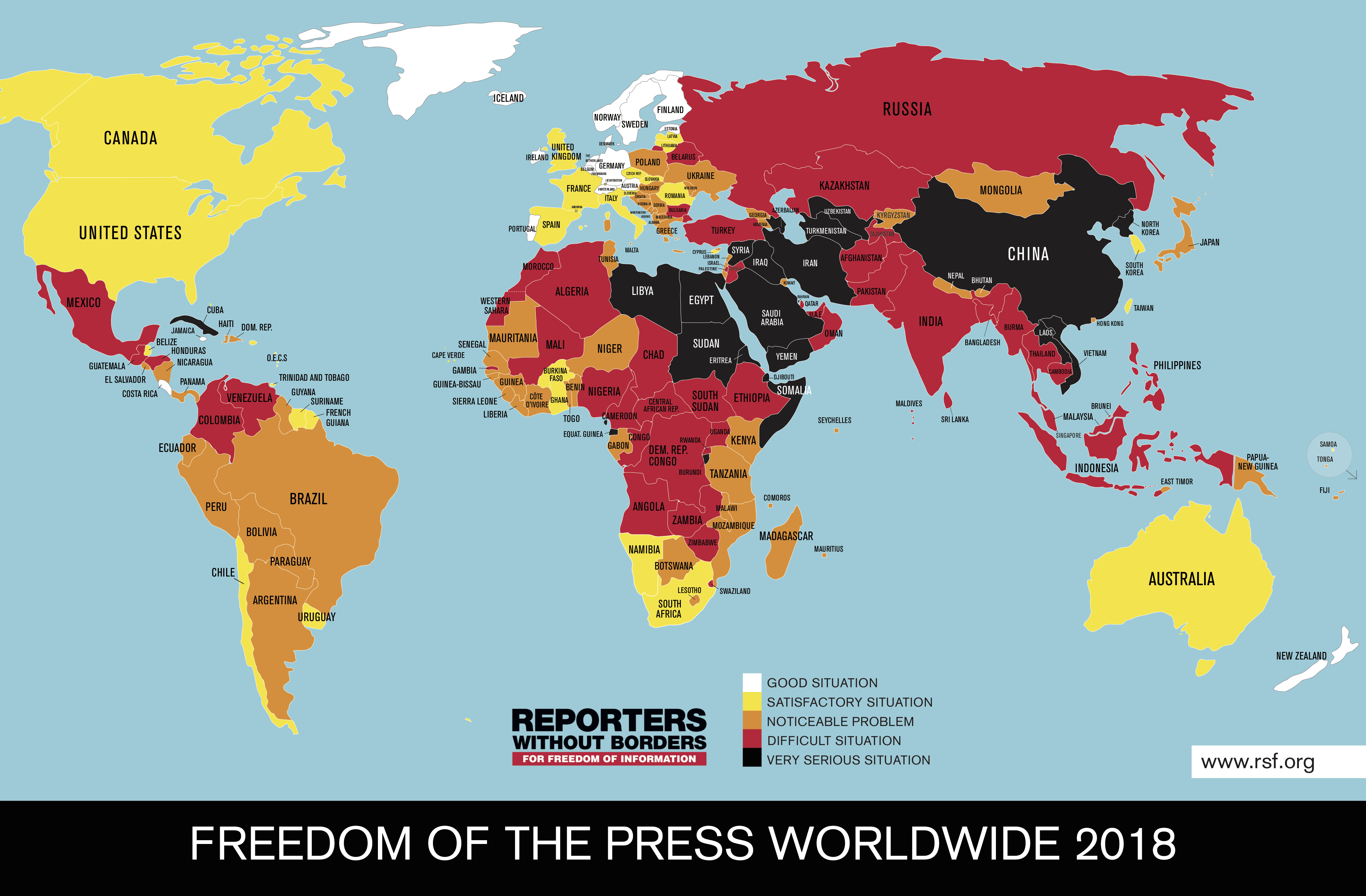 Freedom of press 2018
