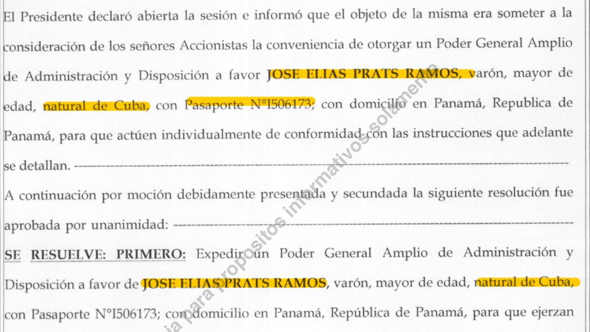 ESCRITURA 5223 DE 30 DE JUNIO DE 2020 | Notaría Novena del Circuito de Panamá | Protocolo de Reunión Extraordinaria