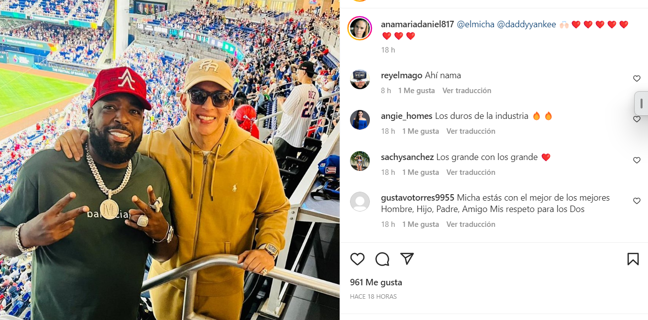 El Micha y Daddy Yankee en el Clásico