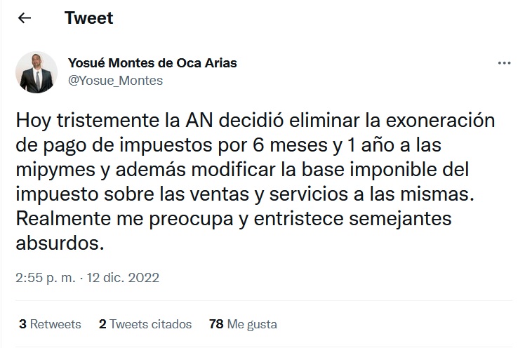 Emprendedor protesta