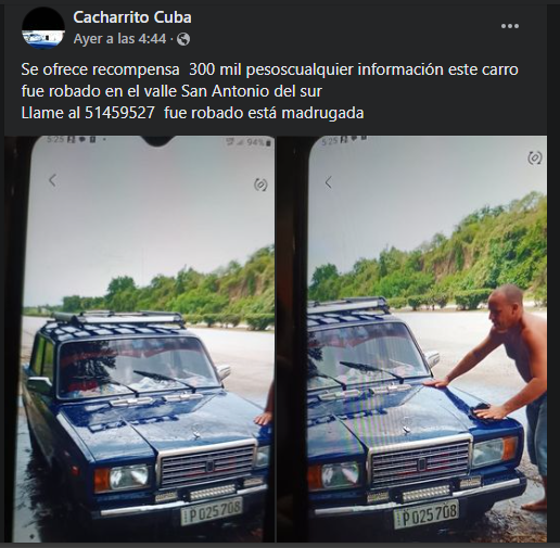 Publicación en redes sociales.